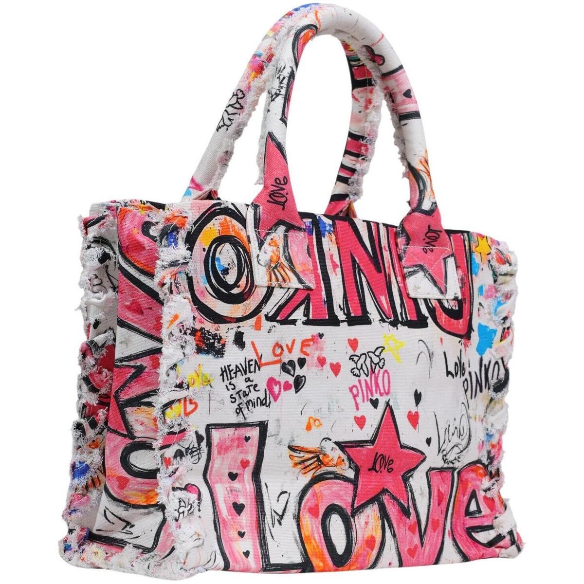 PINKO - Beach Shopper Canvas Stampa