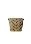 Bucket Mini Chevron Rafia