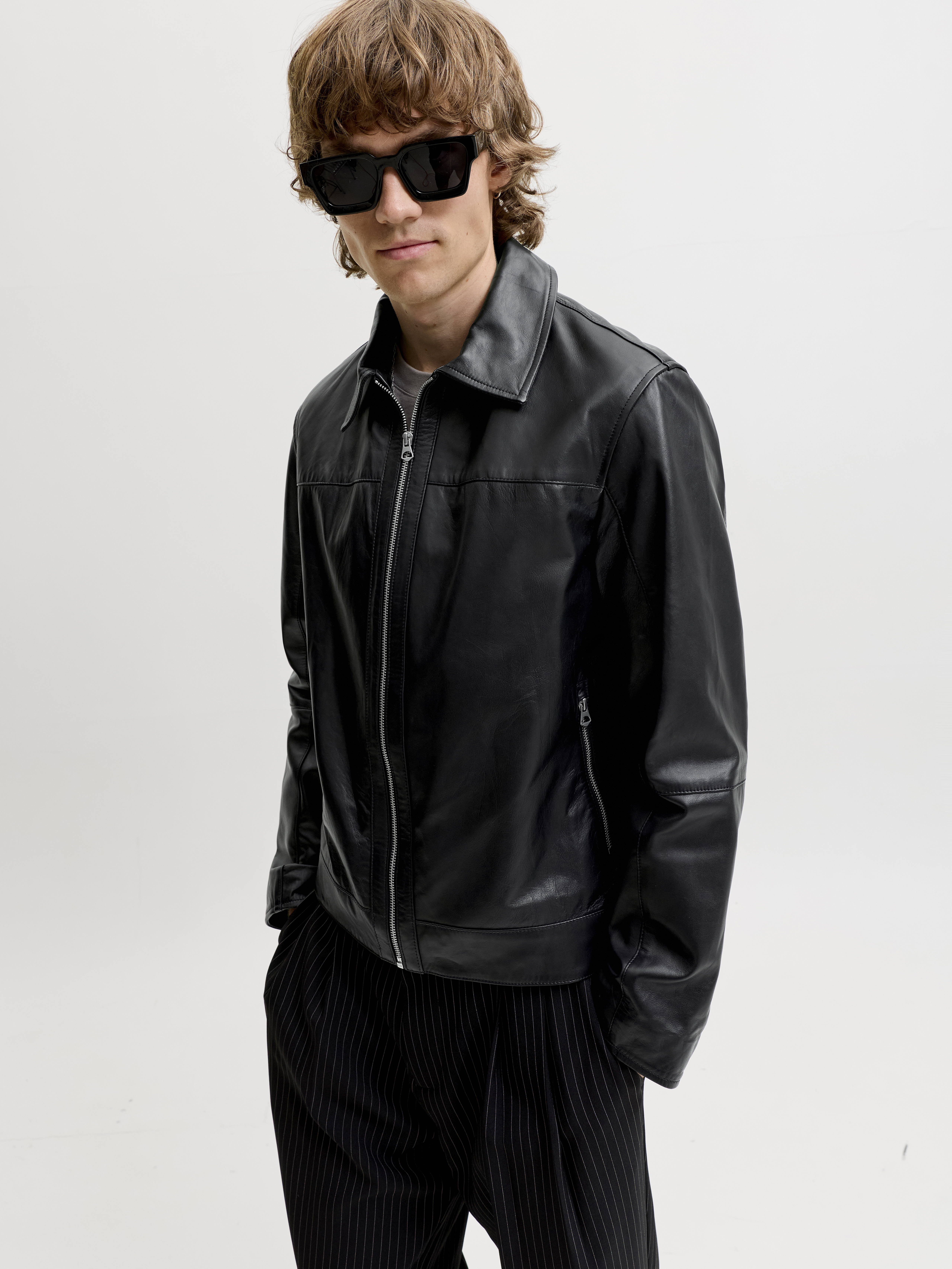 JACK & JONES - Joratocha Leather Jacket