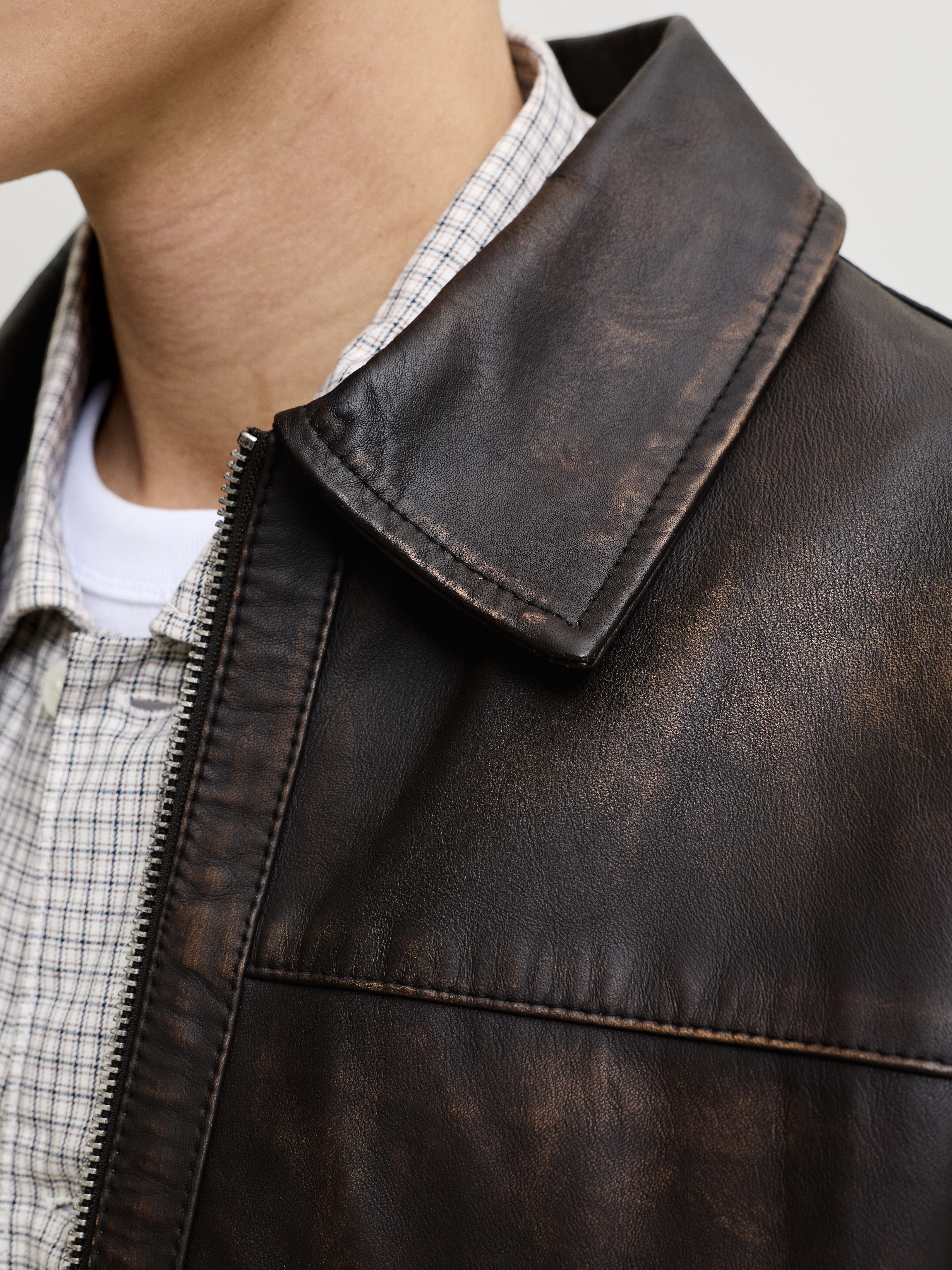 JACK & JONES - Joratocha Leather Jacket