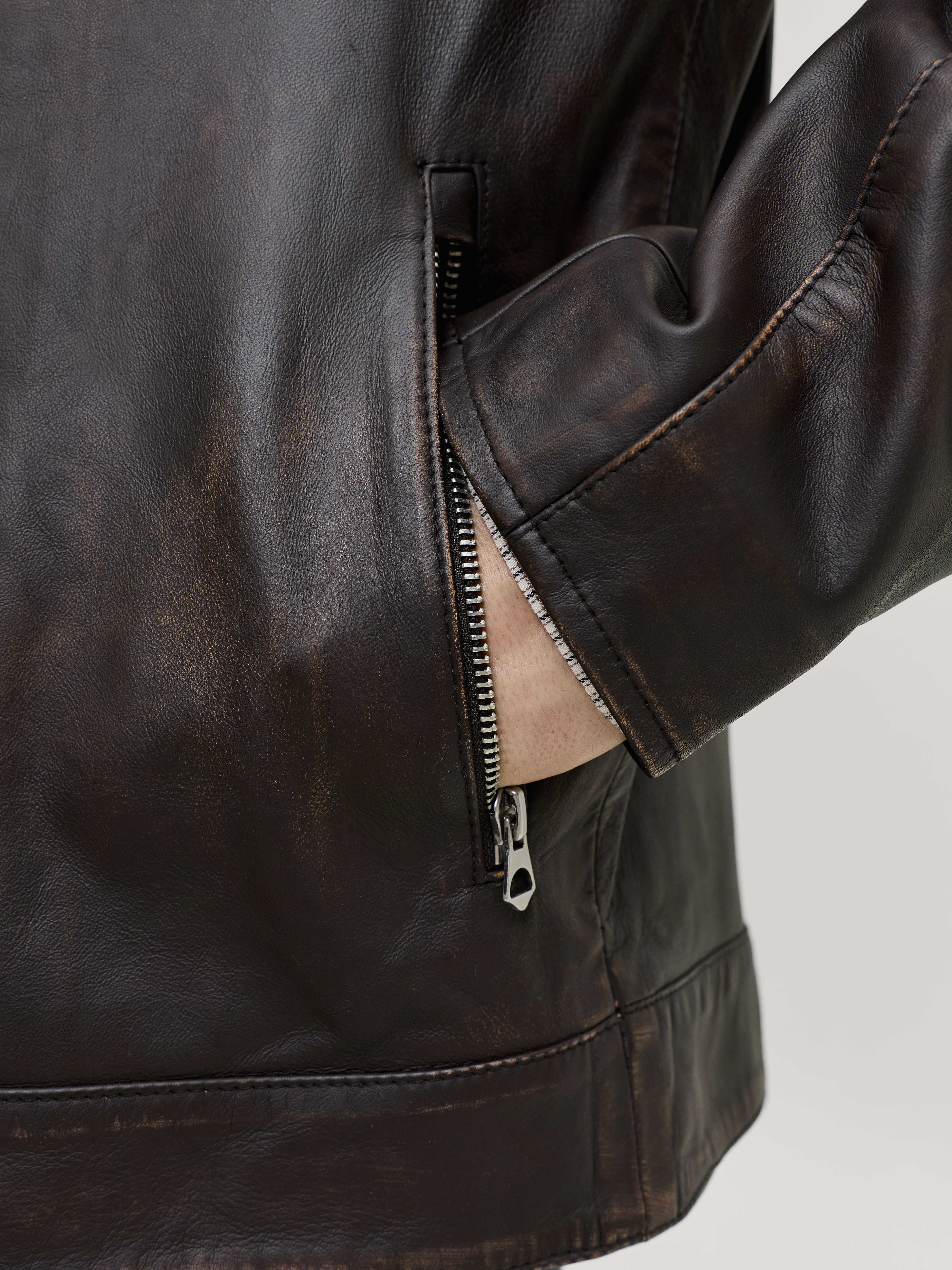 JACK & JONES - Joratocha Leather Jacket