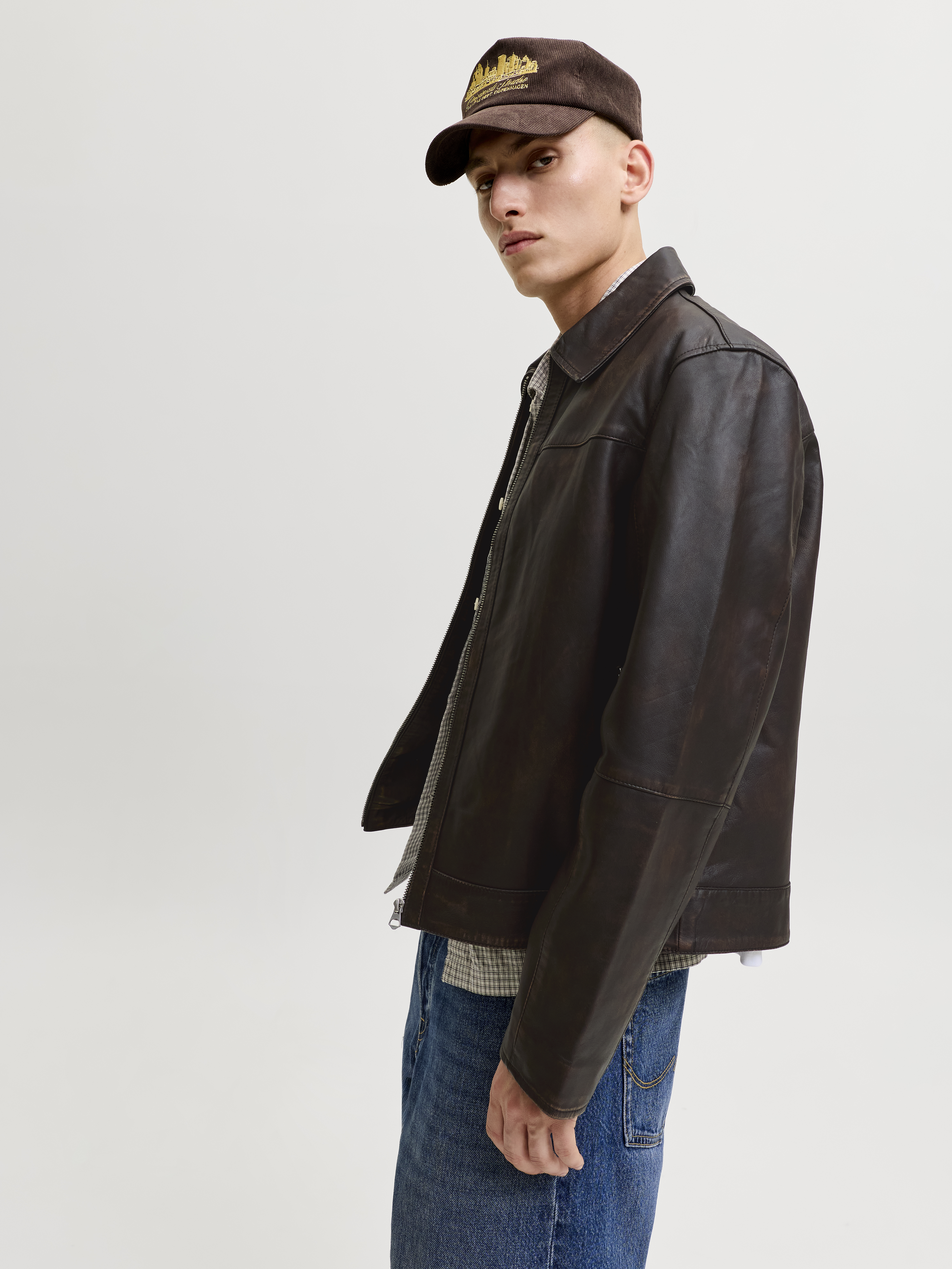 JACK & JONES - Joratocha Leather Jacket