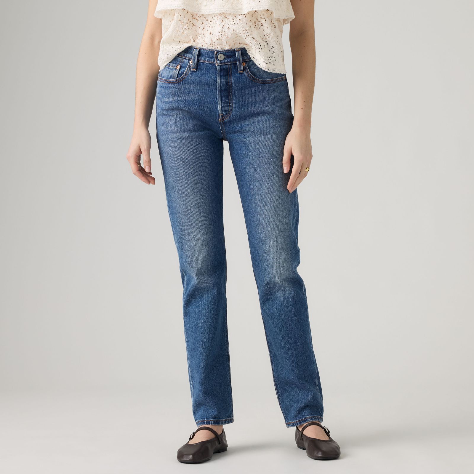 LEVI'S - 501® Jeans For Women Medium Indigo - Worn In