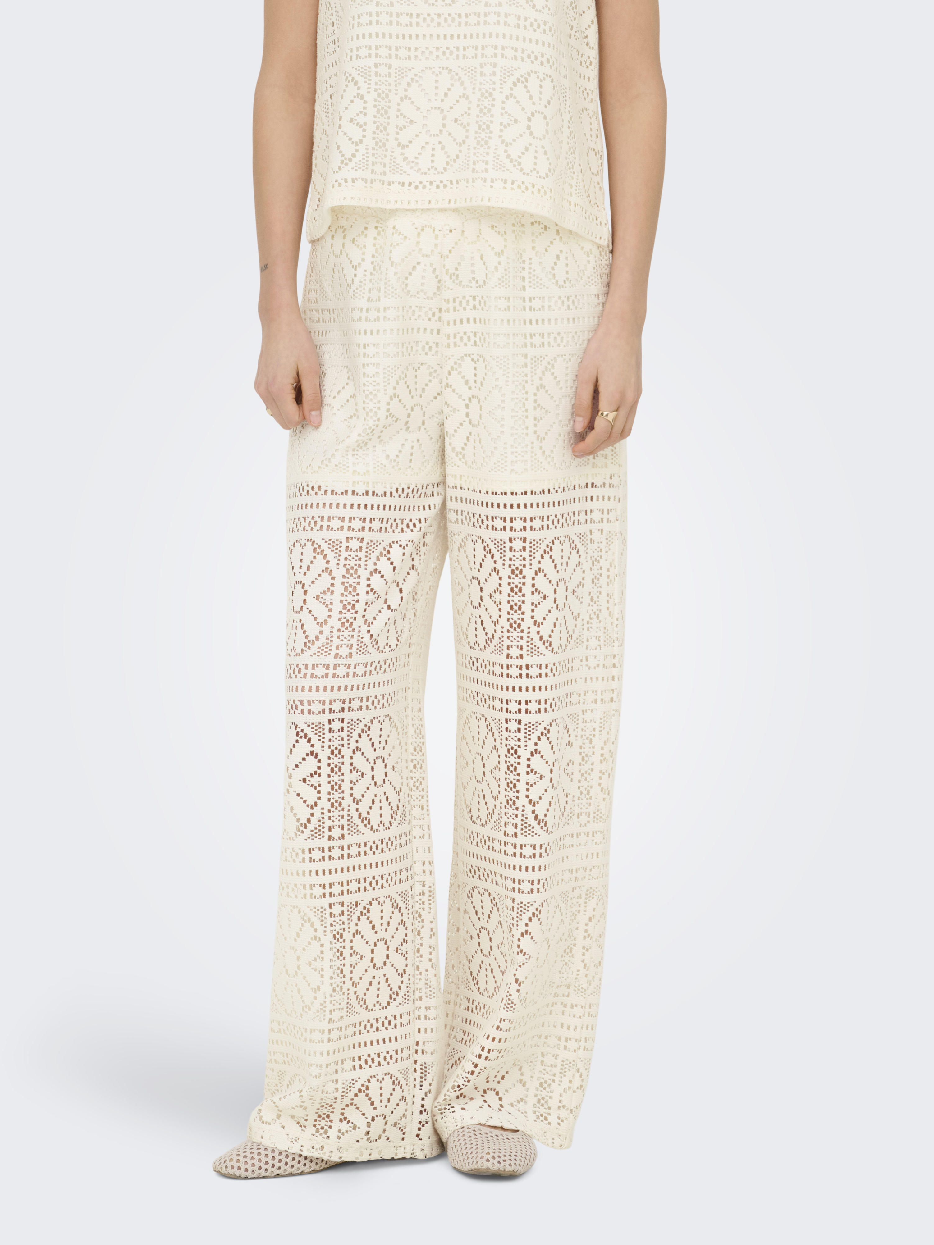 ONLY - Onllian Lace Wide Pants