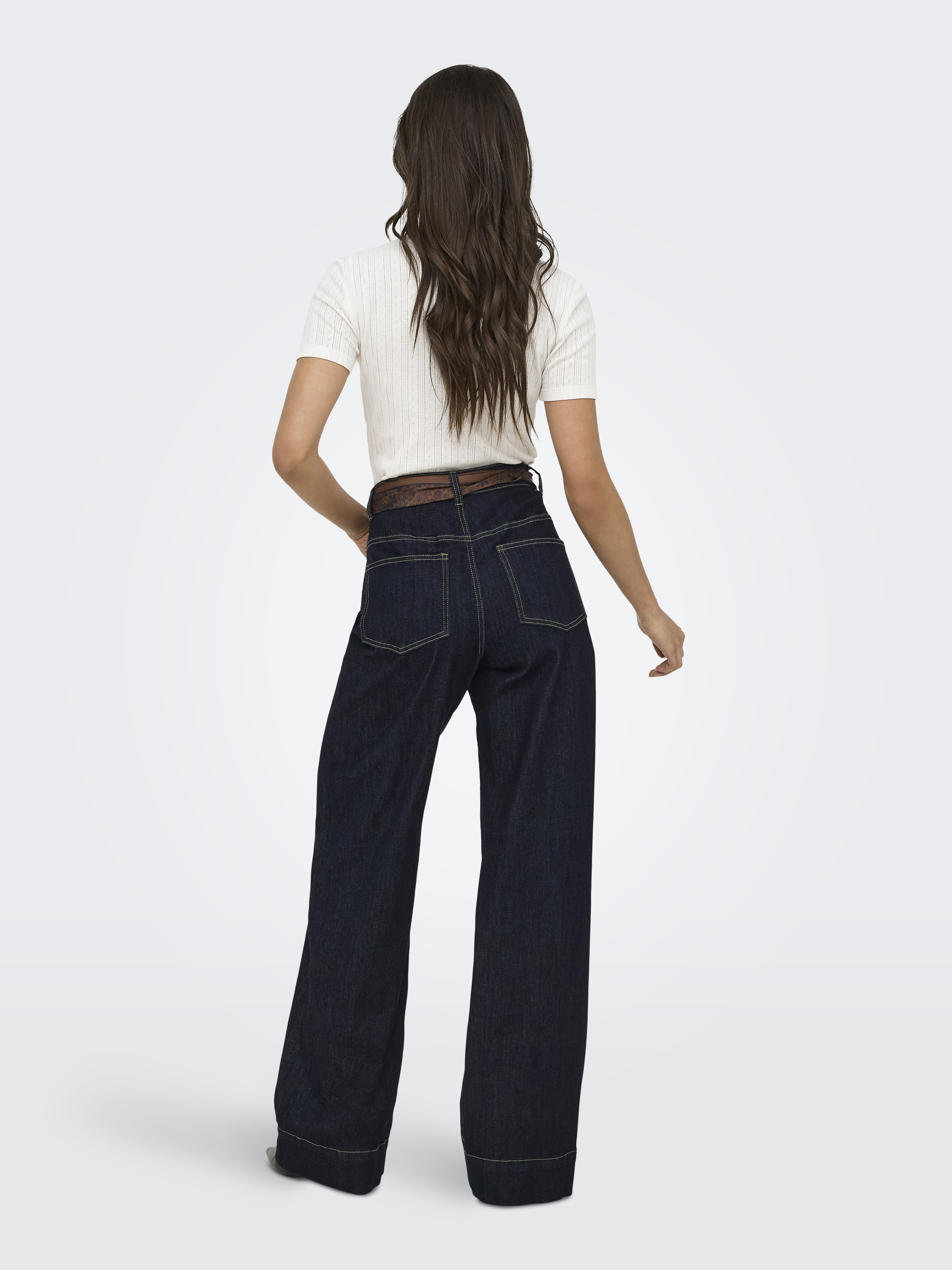 ONLY - Madison Blush Hw Wide Denim