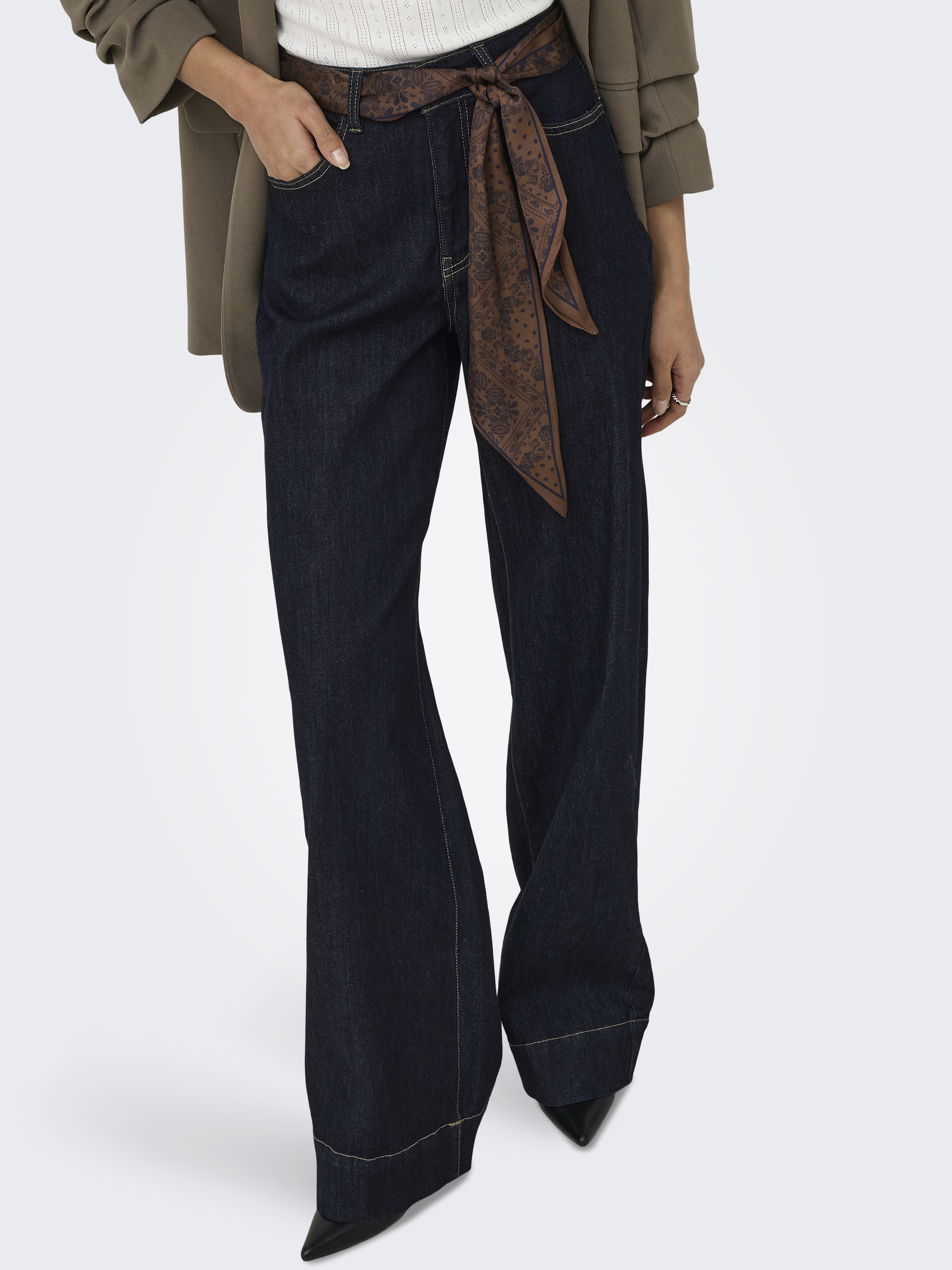 ONLY - Madison Blush Hw Wide Denim