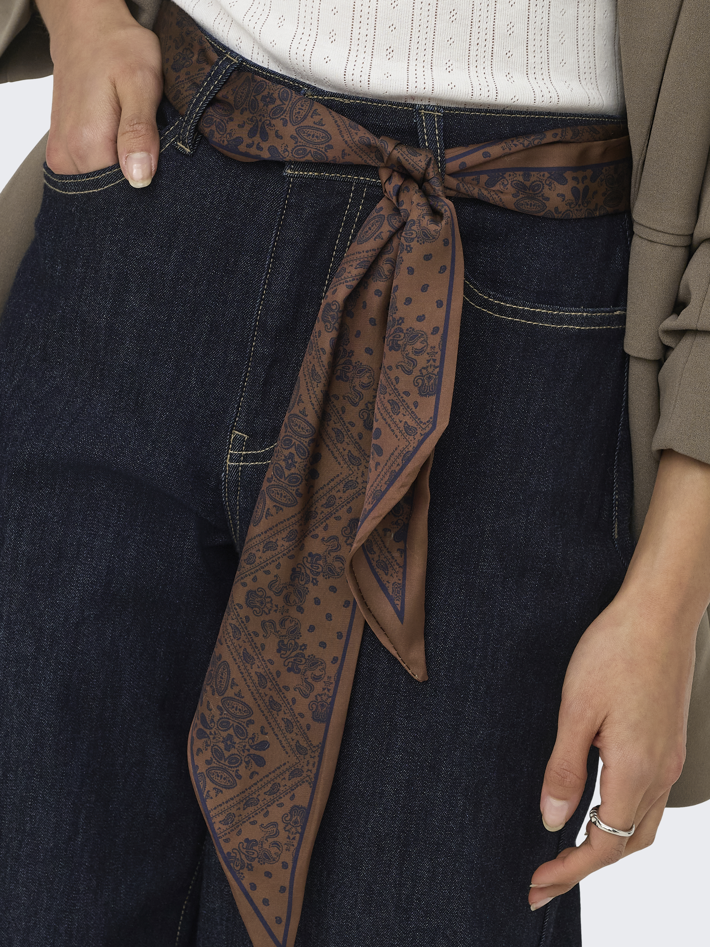 ONLY - Madison Blush Hw Wide Denim