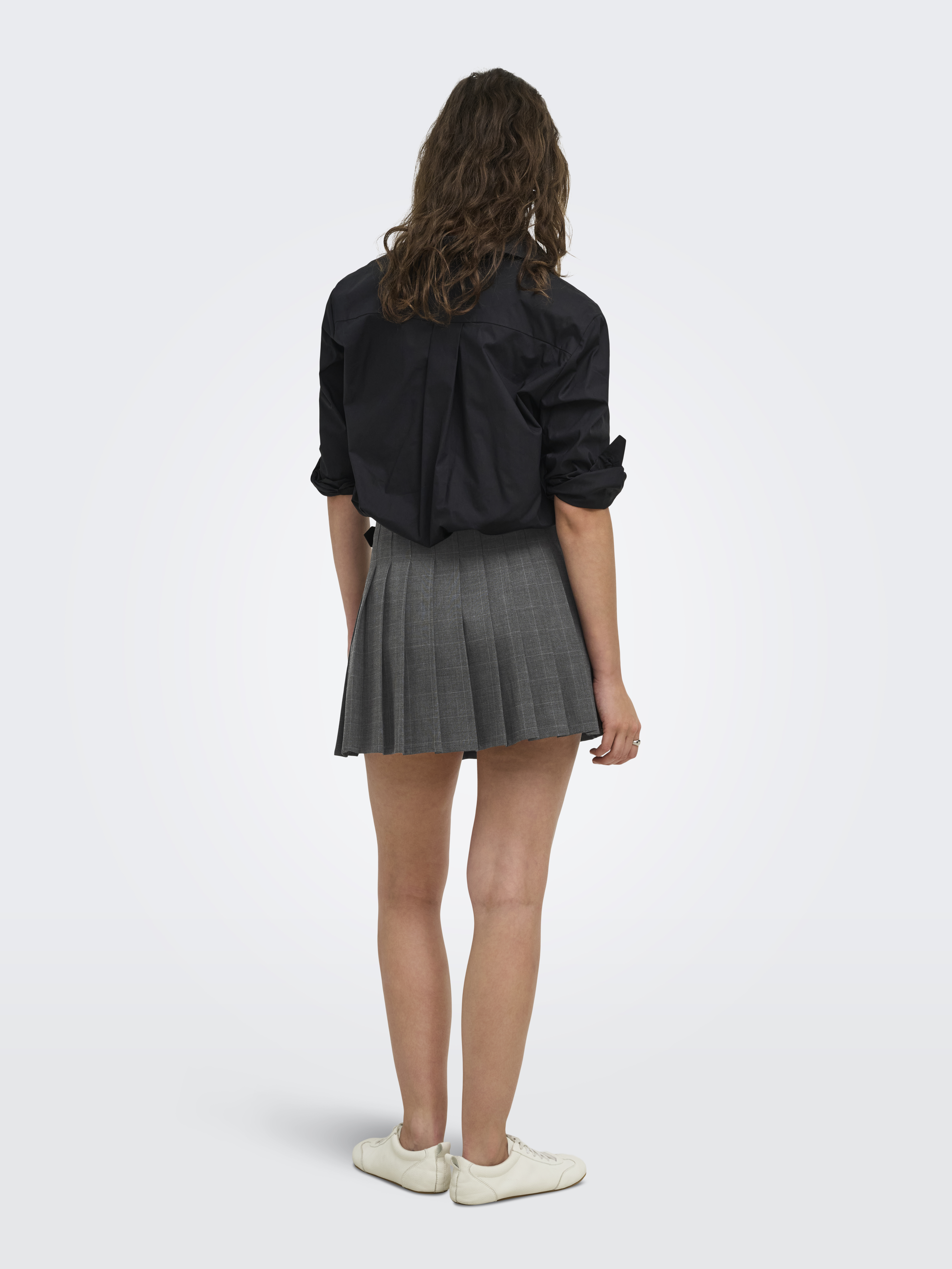ONLY - Cath-Enia Plisse Check Skirt