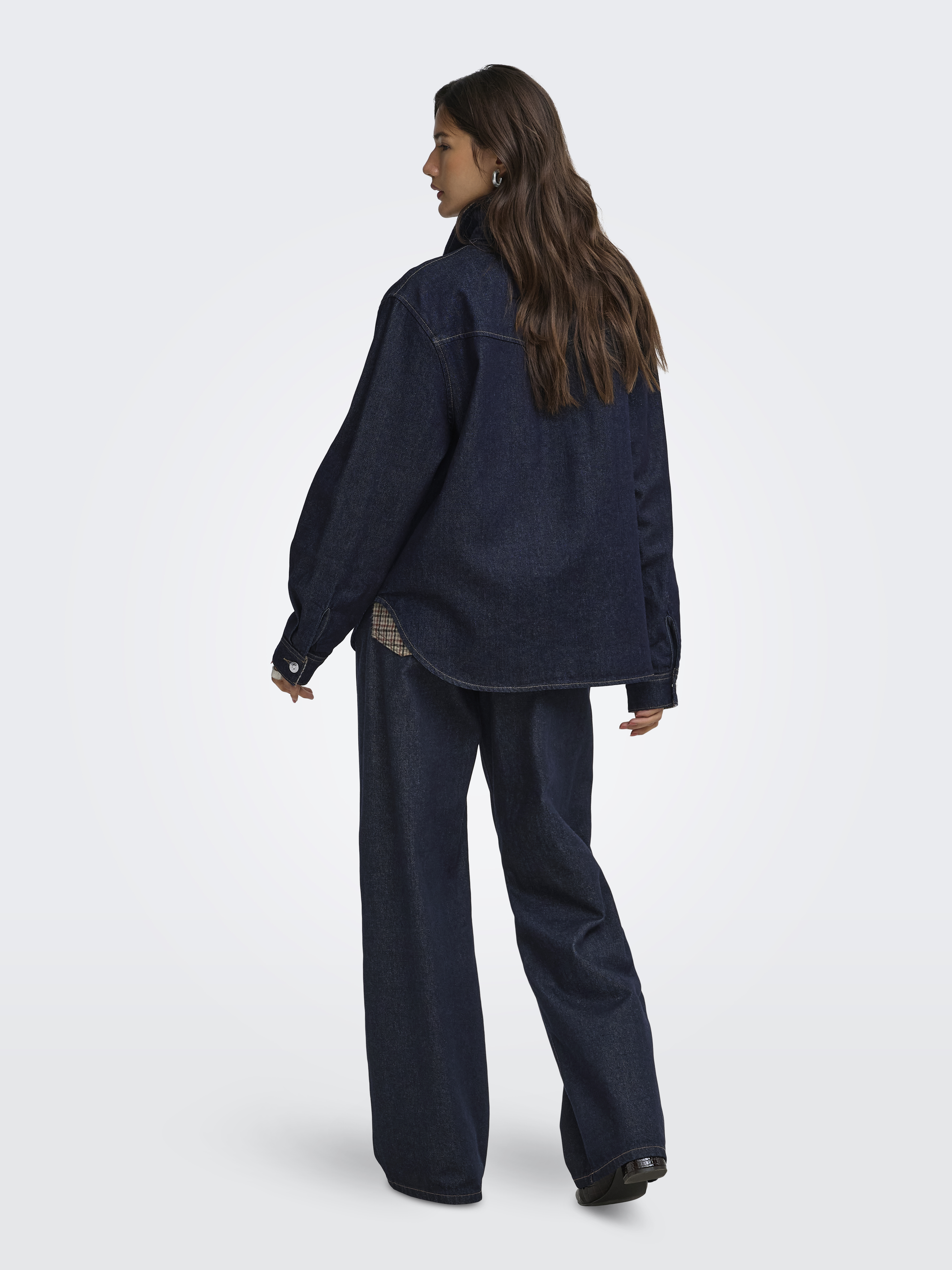 ONLY - Vera Check Denim Shirt Siji