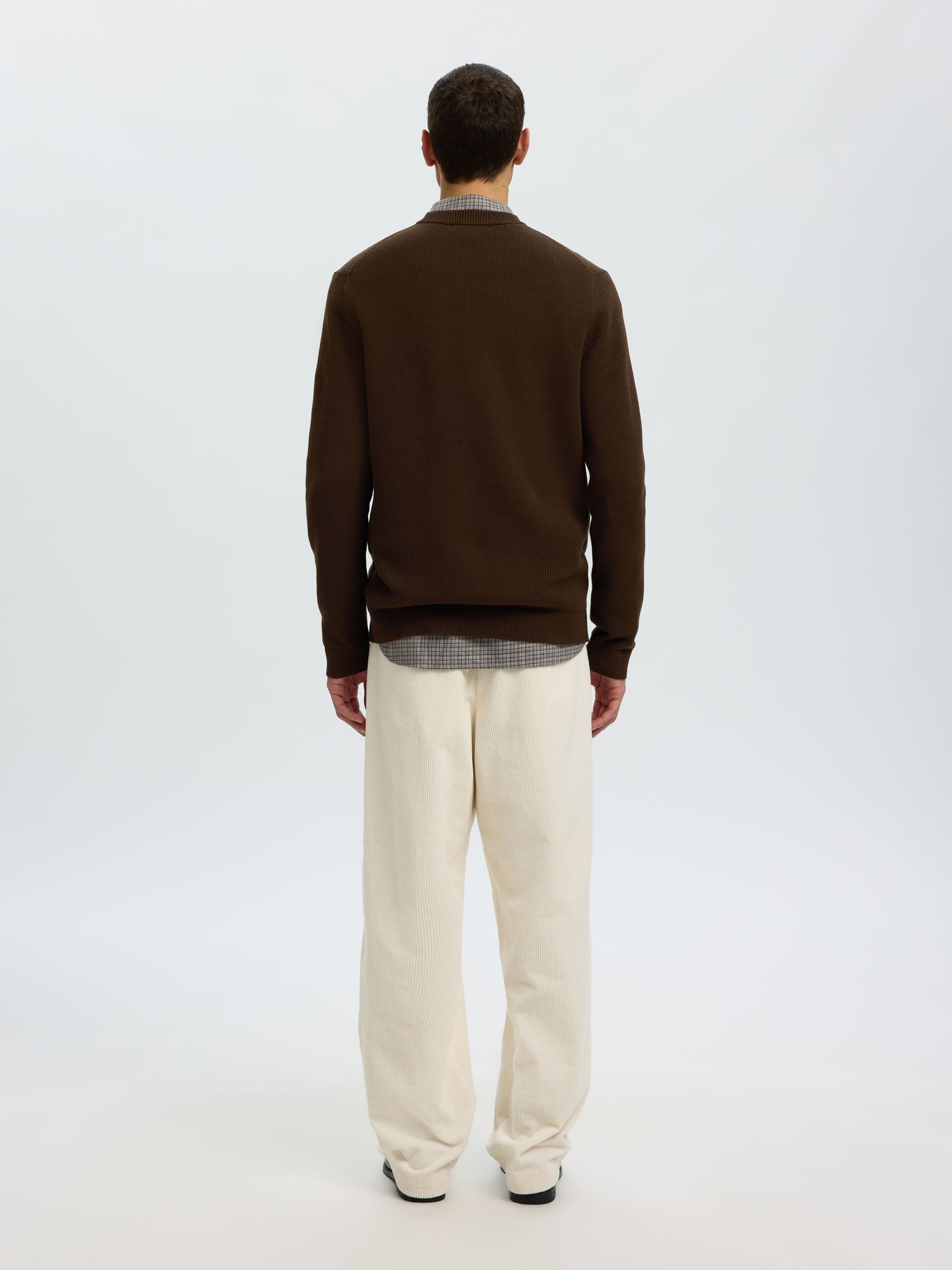 SELECTED - Knit Structure Crew Neck