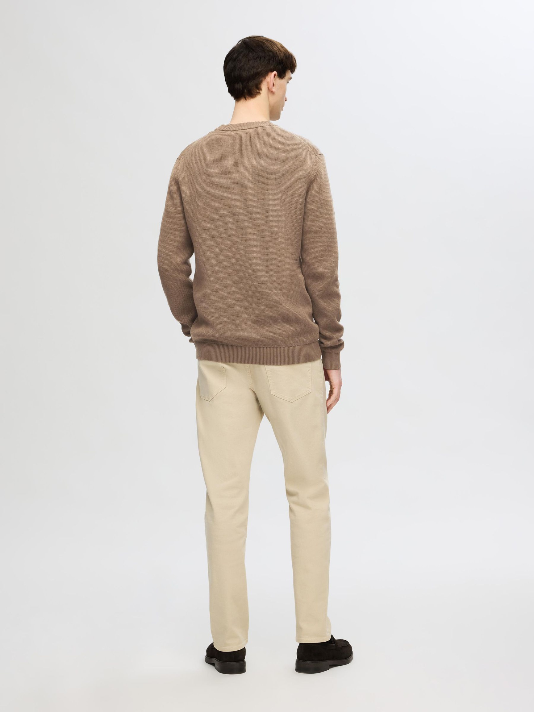 SELECTED - Knit Structure Crew Neck