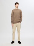 Knit Structure Crew Neck