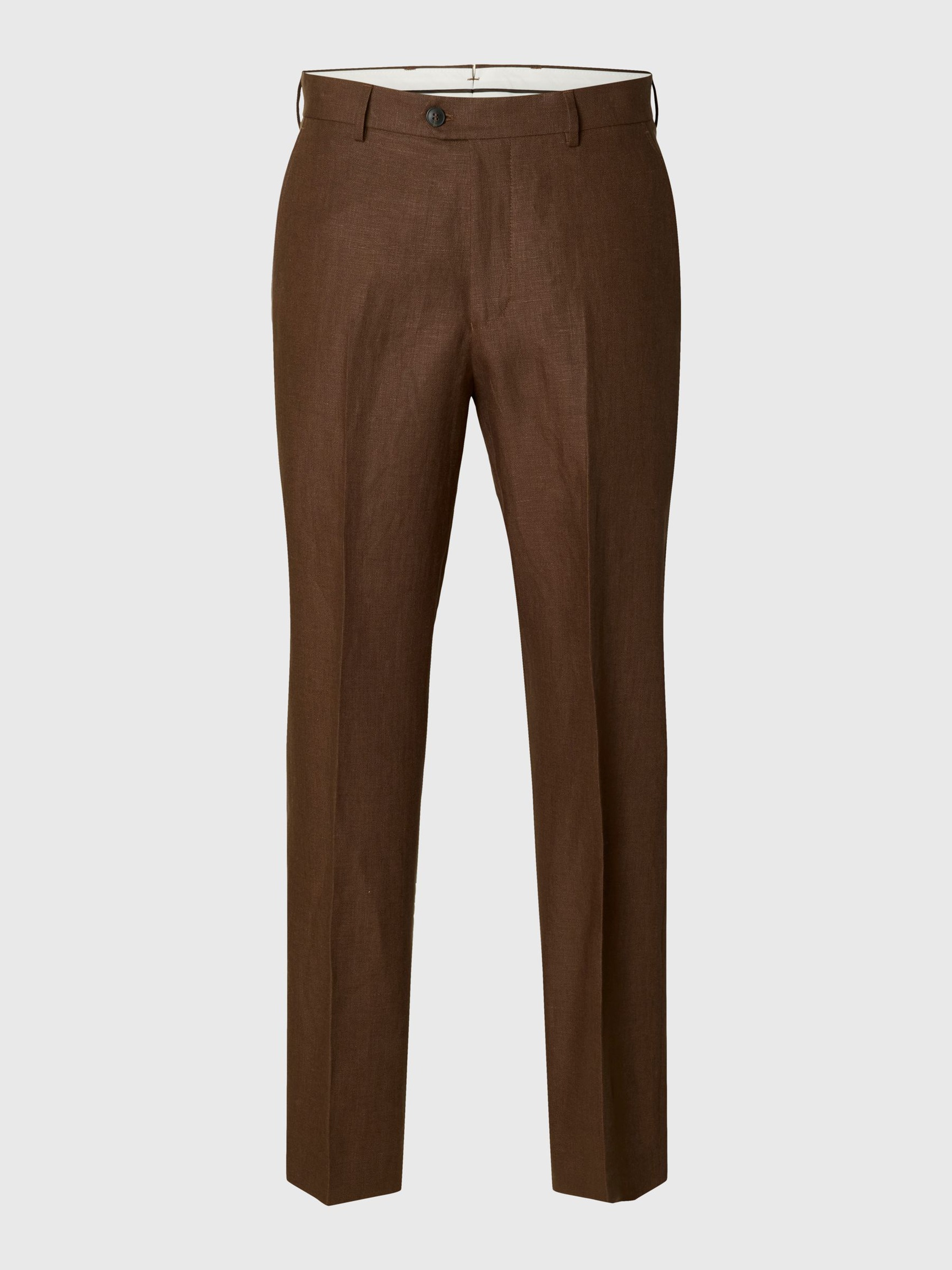 SELECTED - Regular Fit Linen Trousers