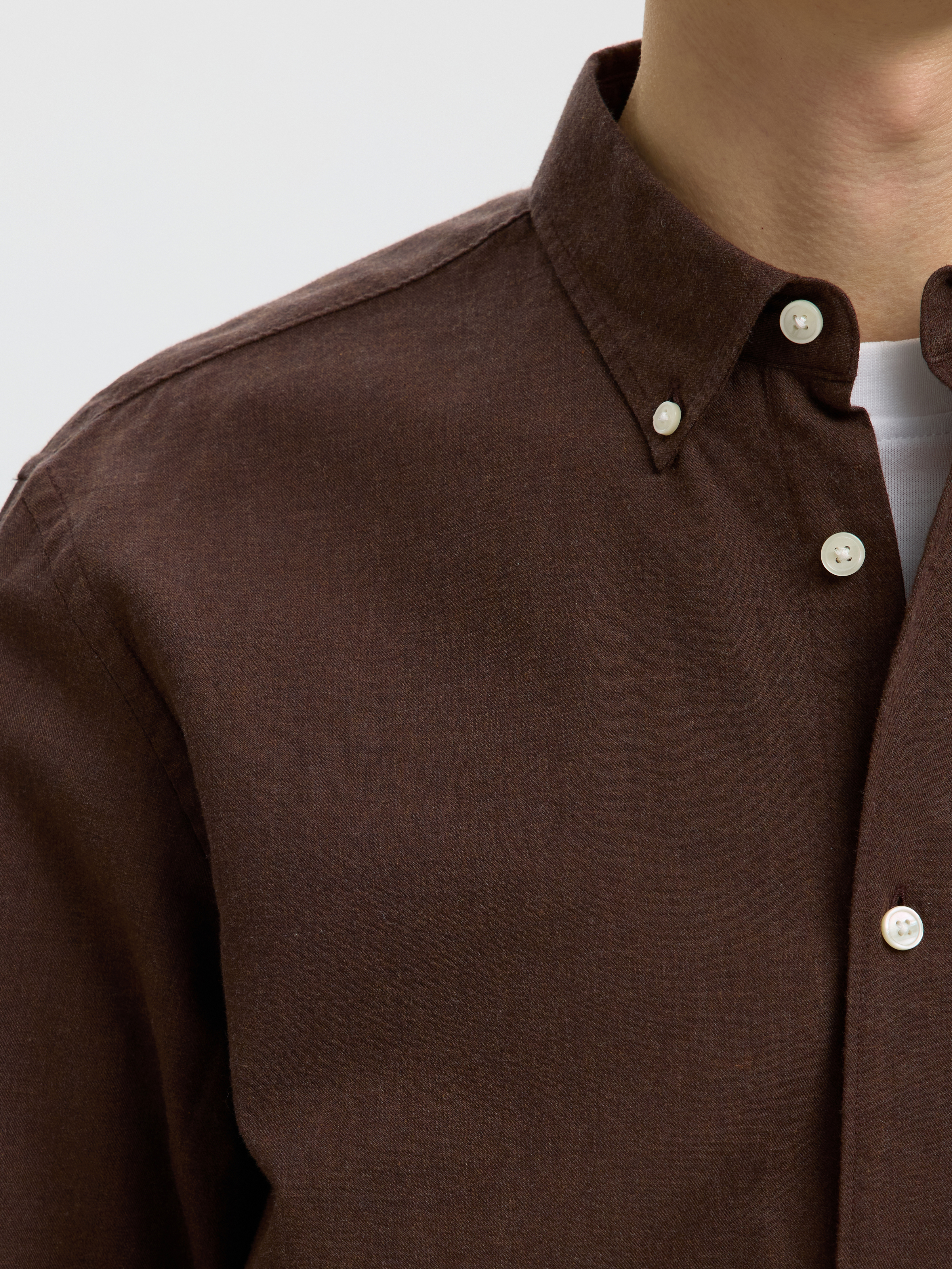 SELECTED - Slmcole-Jay Melange Shirt