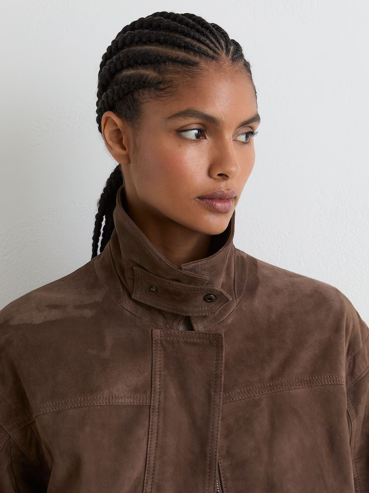 REISS - Cooper Suede Relaxed-Fit Jacket