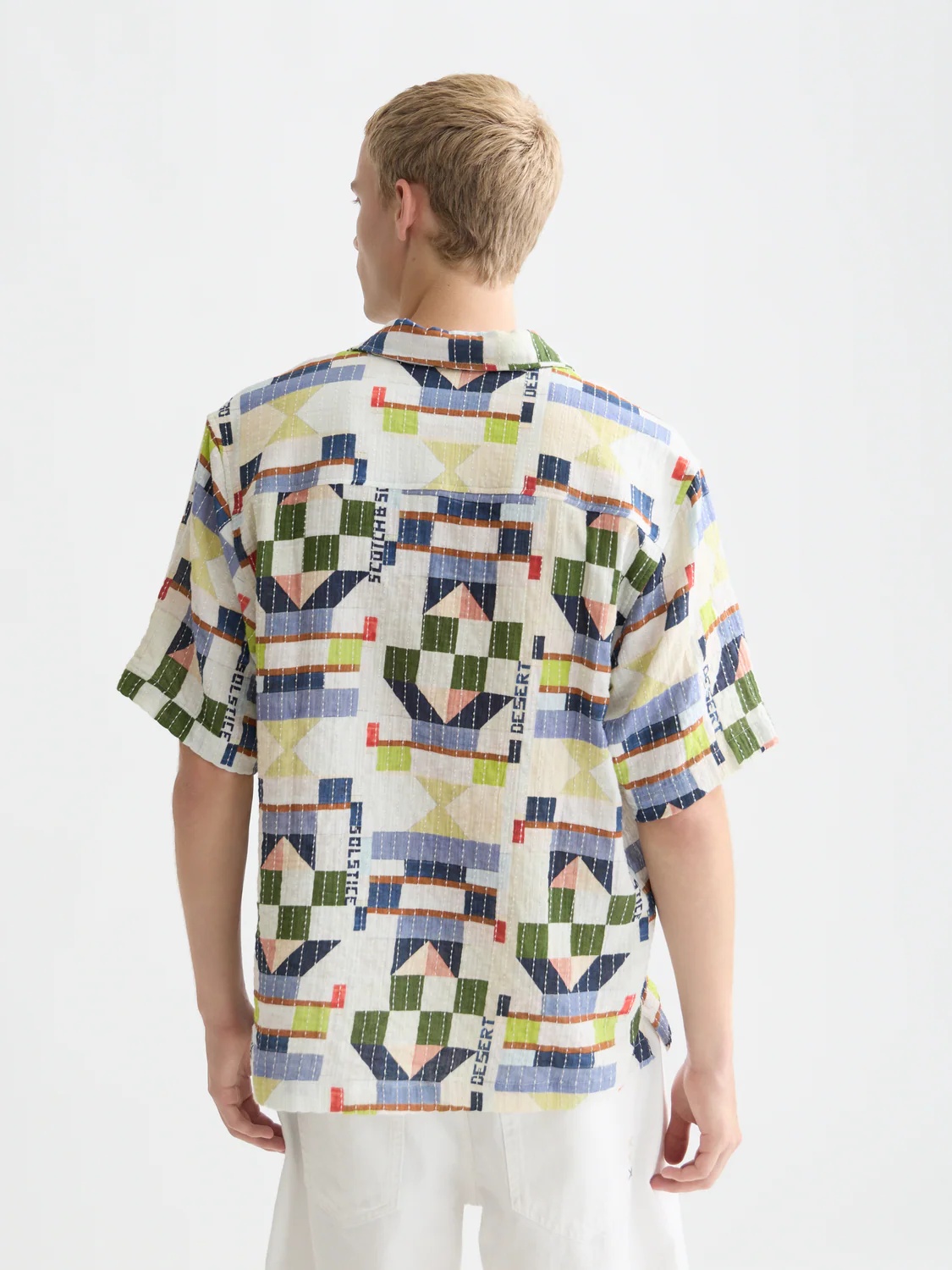 SCOTCH & SODA - Printed Stitched Relaxedfit Shortsleeved Shirt