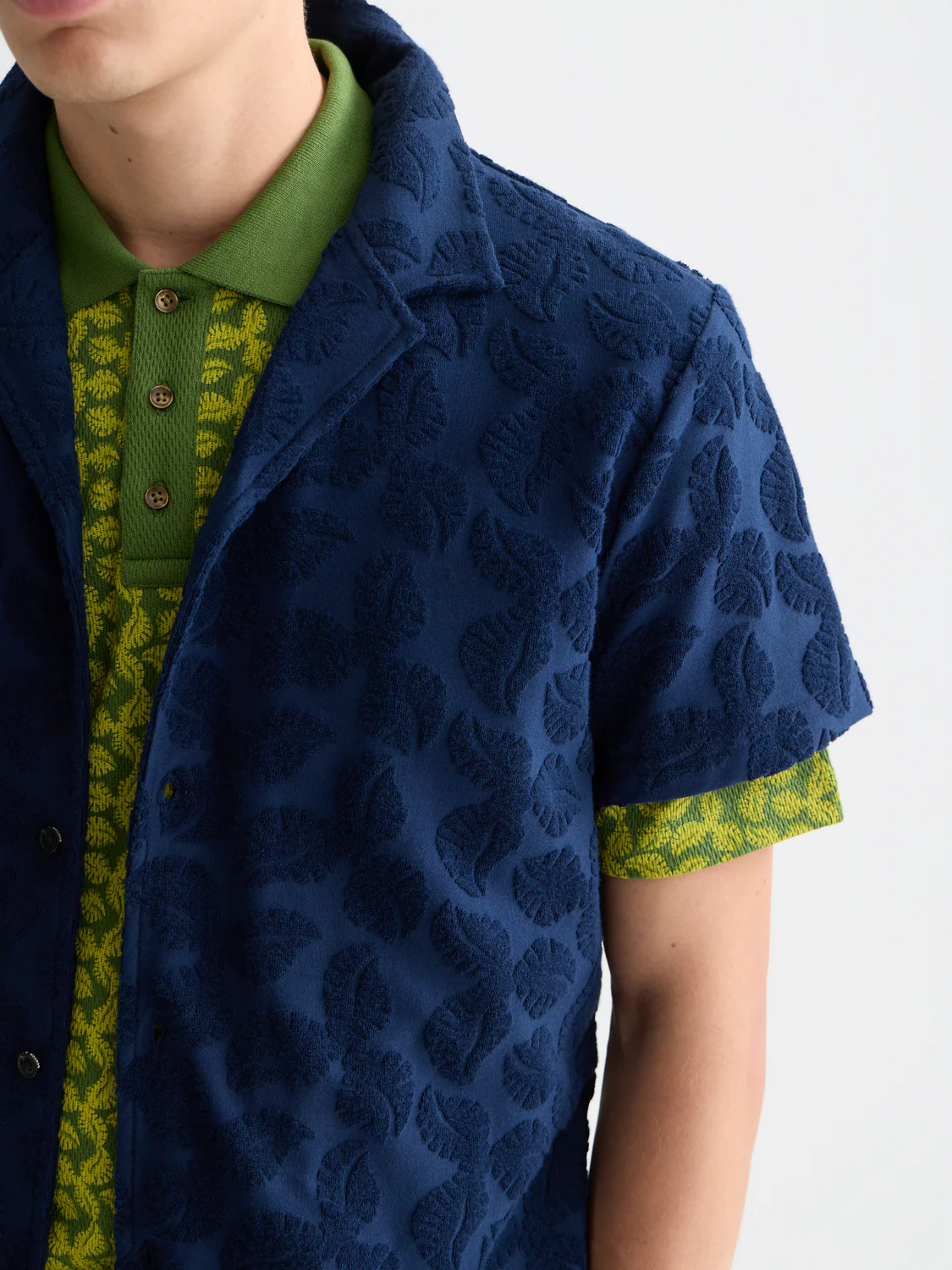 SCOTCH & SODA - Terry Jacquard Short Sleeve Shirt