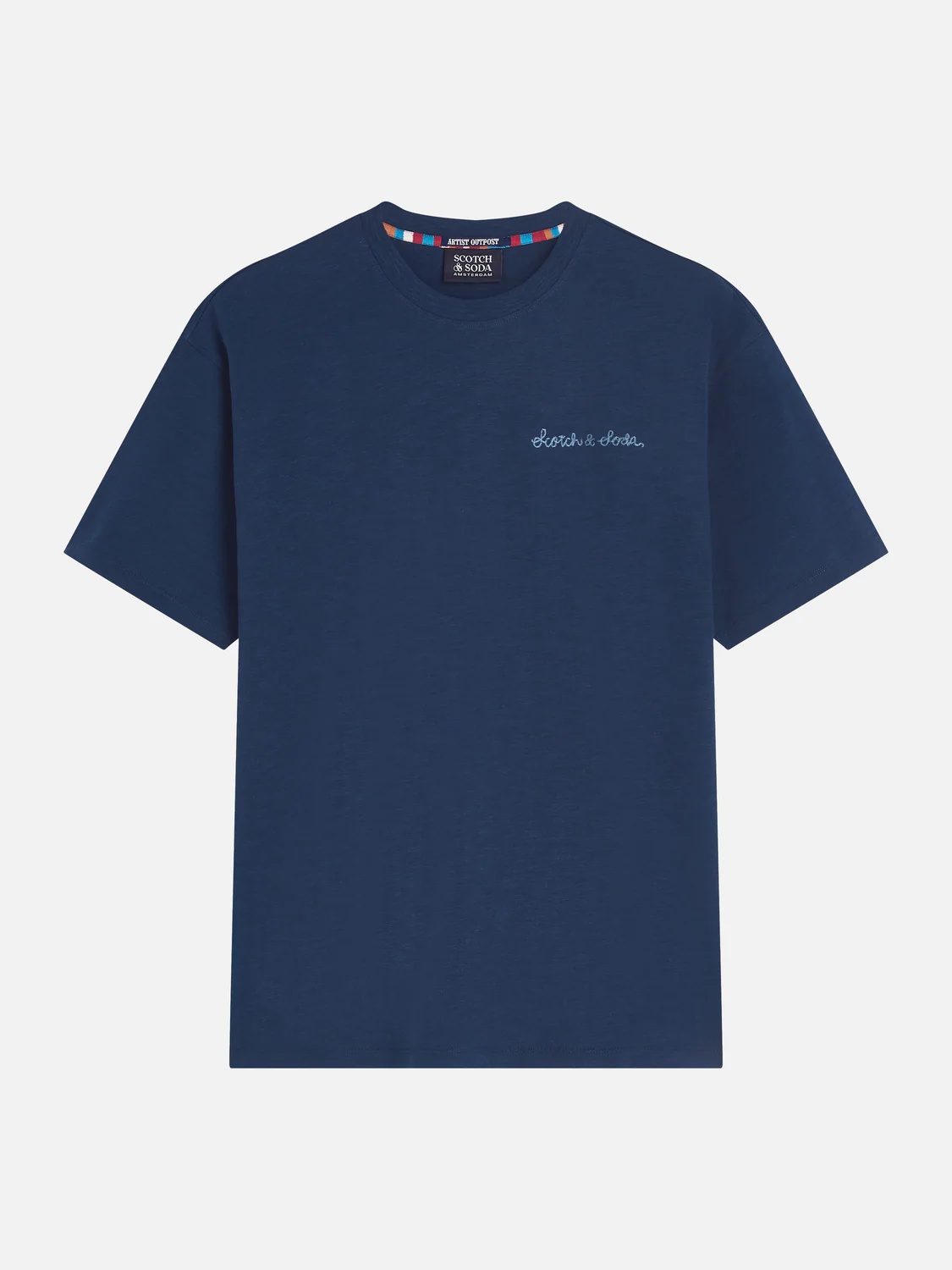 SCOTCH & SODA - Slubyarn Chest Pocket Artwork Relaxedfit Tshirt