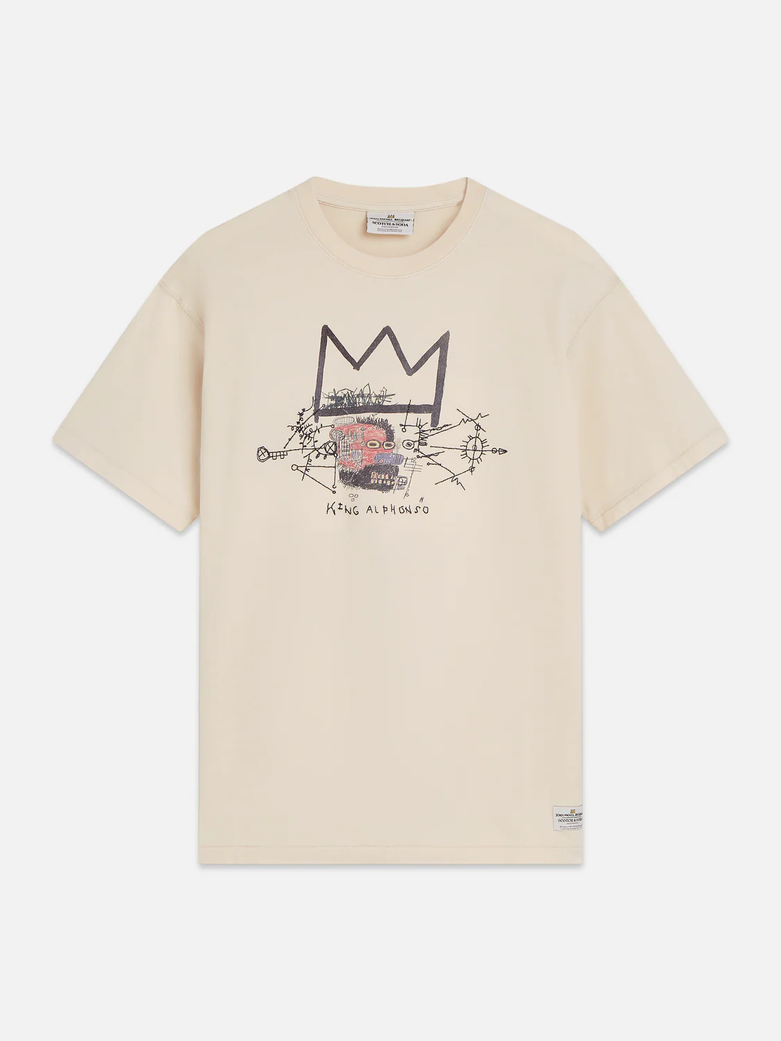 SCOTCH & SODA - Basquiat Artwork Relaxed T-Shirt