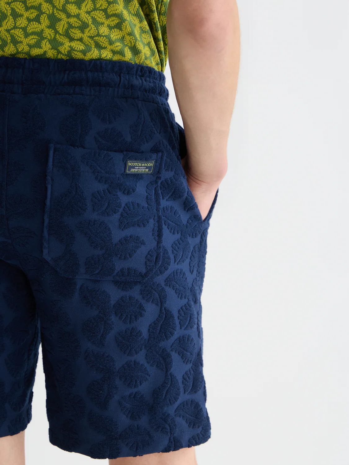 SCOTCH & SODA - Fave Terry Jacquard Relaxed Bermuda