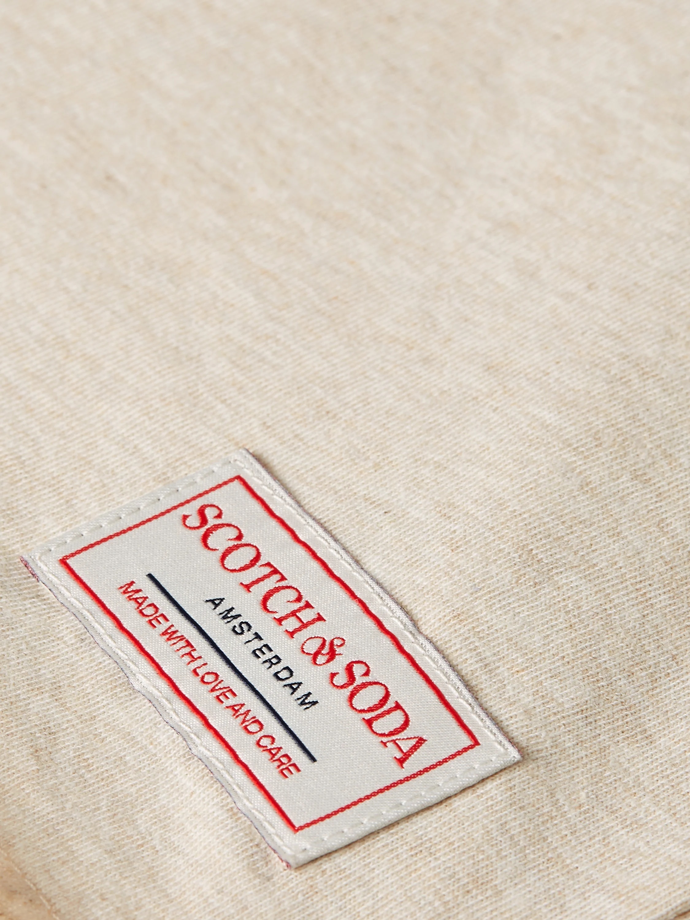 SCOTCH & SODA - Core Raw-Eged Relaxed-Fit Garment-Dyed T-shirt