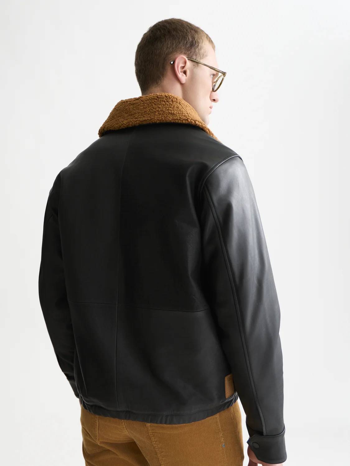 SCOTCH & SODA - Leather Sherpa Lined Jacket