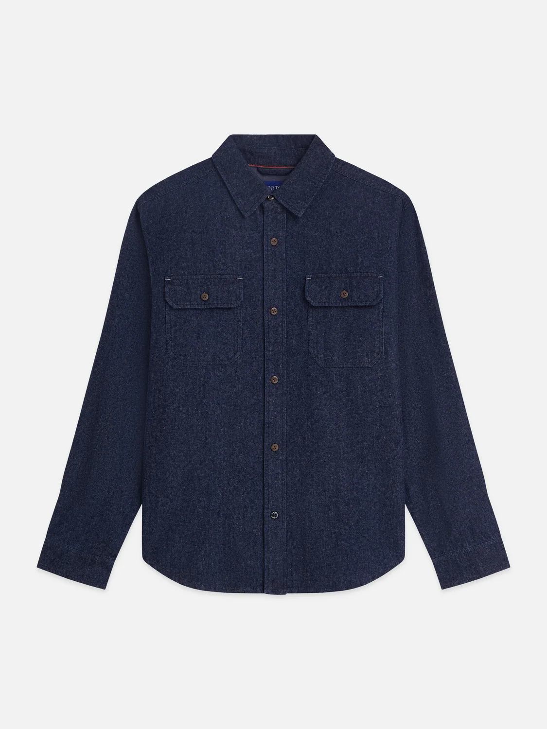 SCOTCH & SODA - Denim Flannel Relaxed-Fit Overshirt