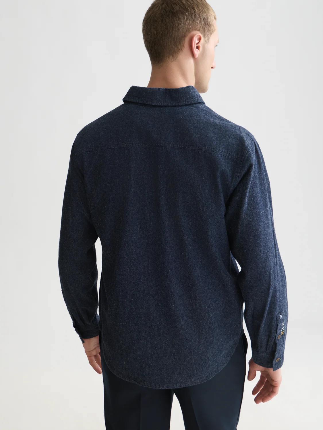 SCOTCH & SODA - Denim Flannel Relaxed-Fit Overshirt