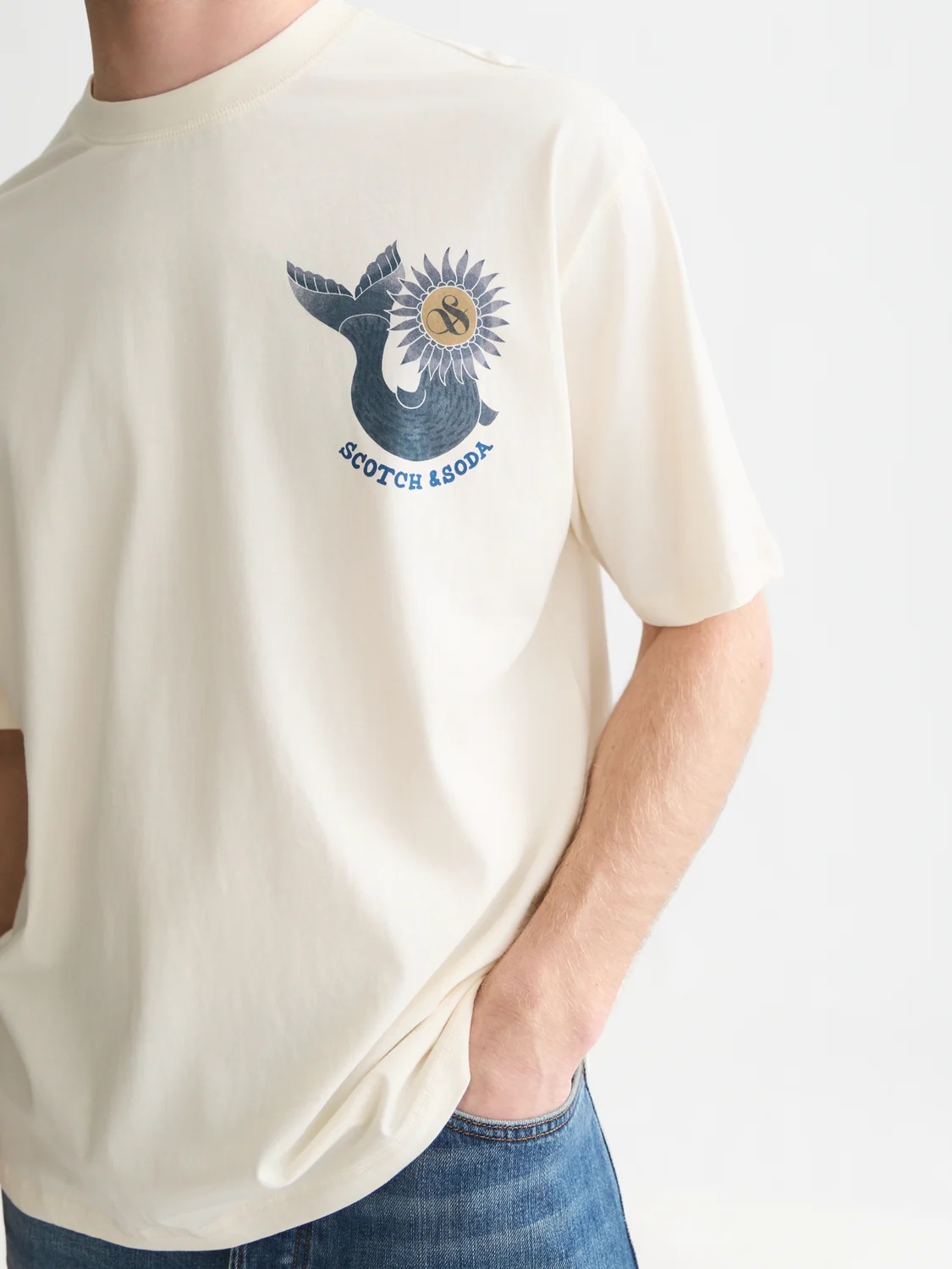SCOTCH & SODA - Front And Back Artwork Loose-Fit T-Shirt