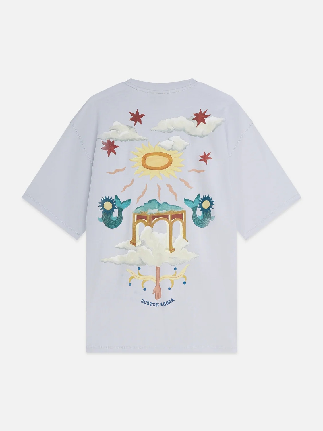 SCOTCH & SODA - Front And Back Artwork Loose-Fit T-Shirt