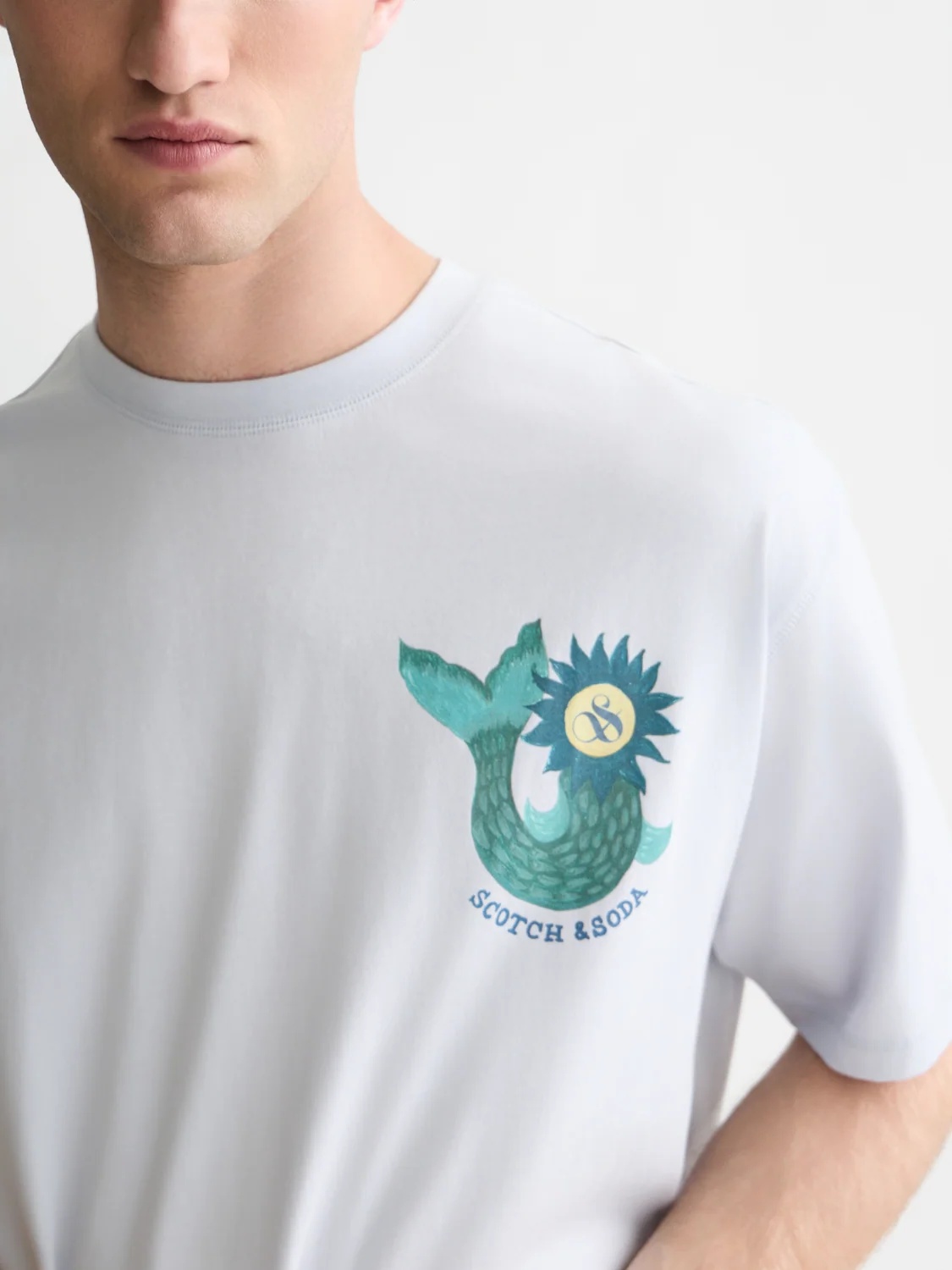 SCOTCH & SODA - Front And Back Artwork Loose-Fit T-Shirt