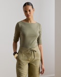 Rib Boatneck Top