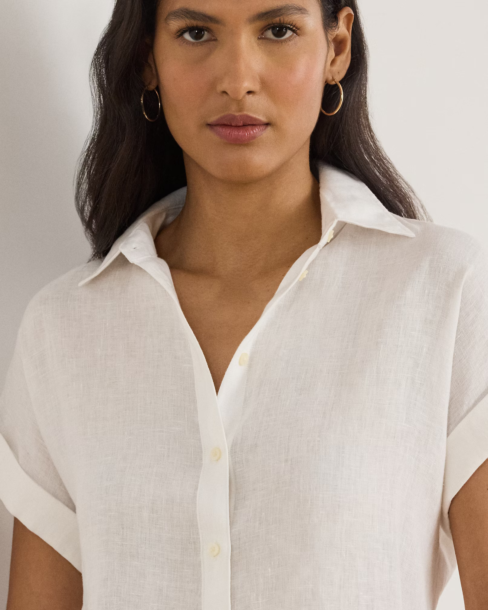 LAUREN RALPH LAUREN - Relaxed Fit Linen Short-Sleeve Shirt