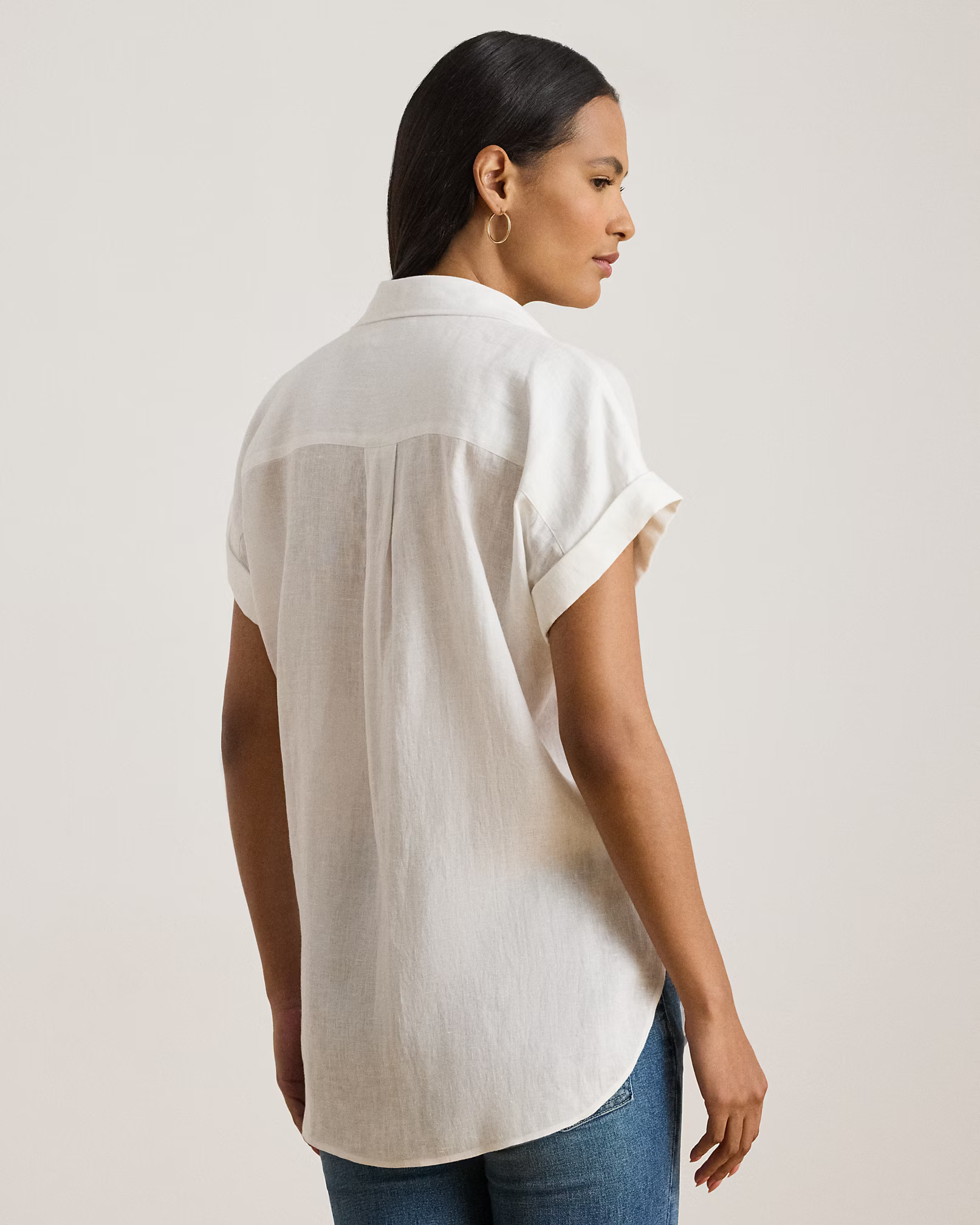 LAUREN RALPH LAUREN - Relaxed Fit Linen Short-Sleeve Shirt