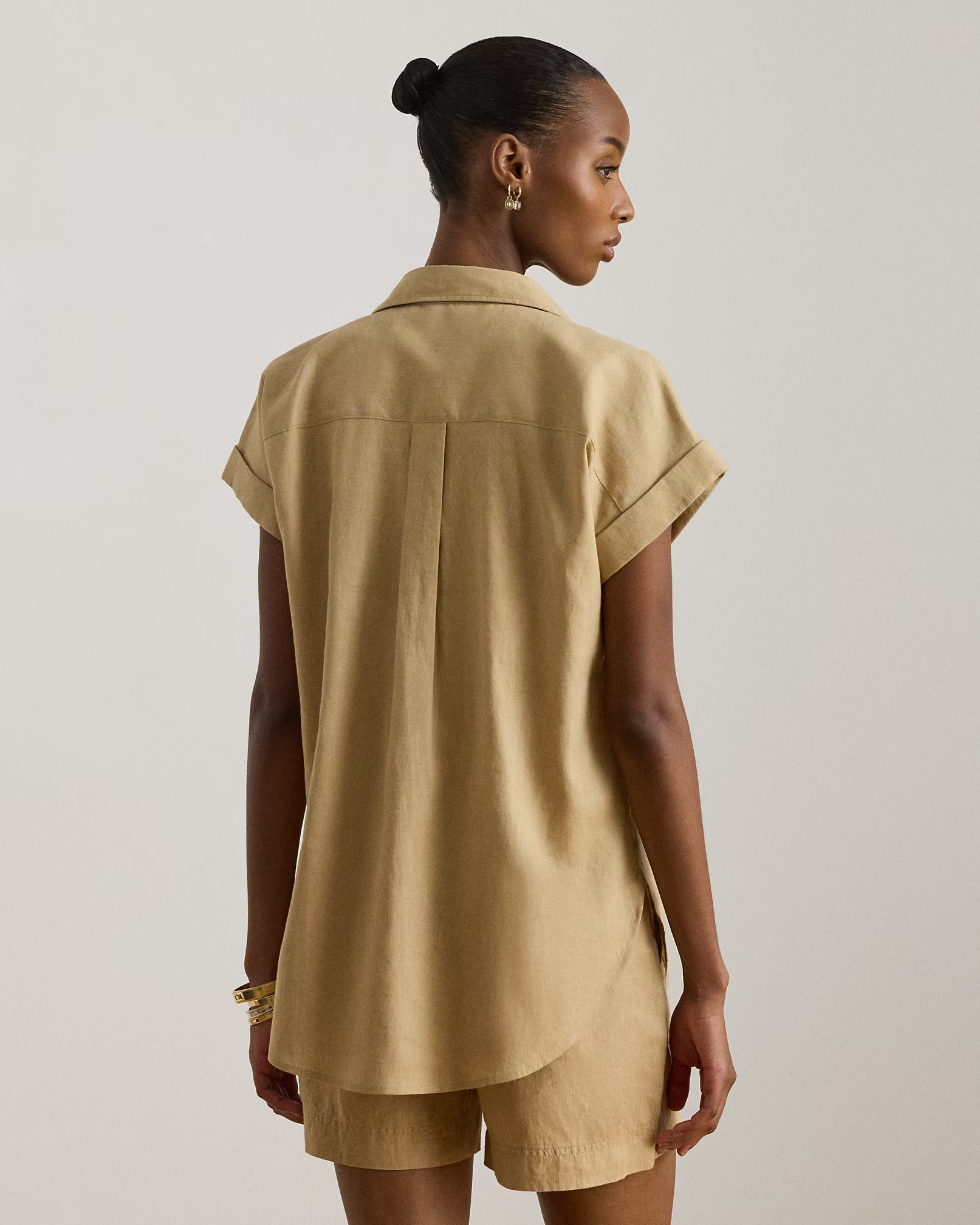 LAUREN RALPH LAUREN - Relaxed Fit Linen Short-Sleeve Shirt