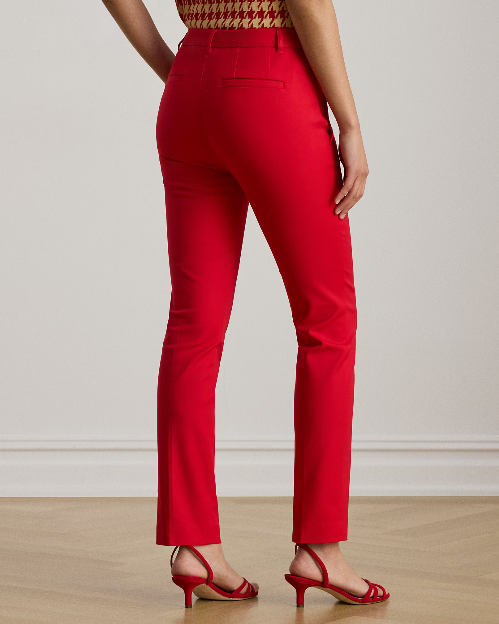 LAUREN RALPH LAUREN - Double-Faced Stretch Cotton Trouser
