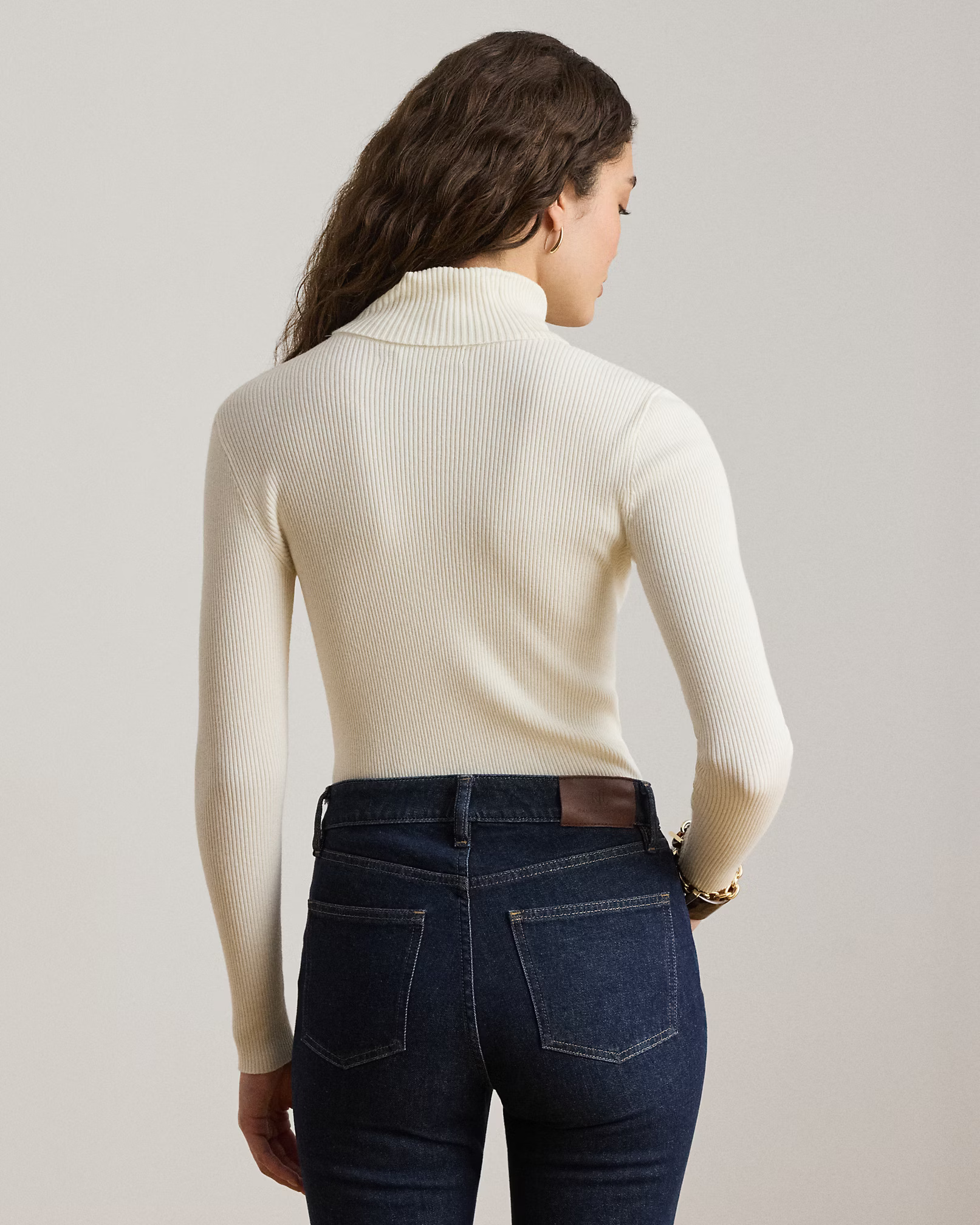LAUREN RALPH LAUREN - Cotton-Blend Ribbed Rollneck
