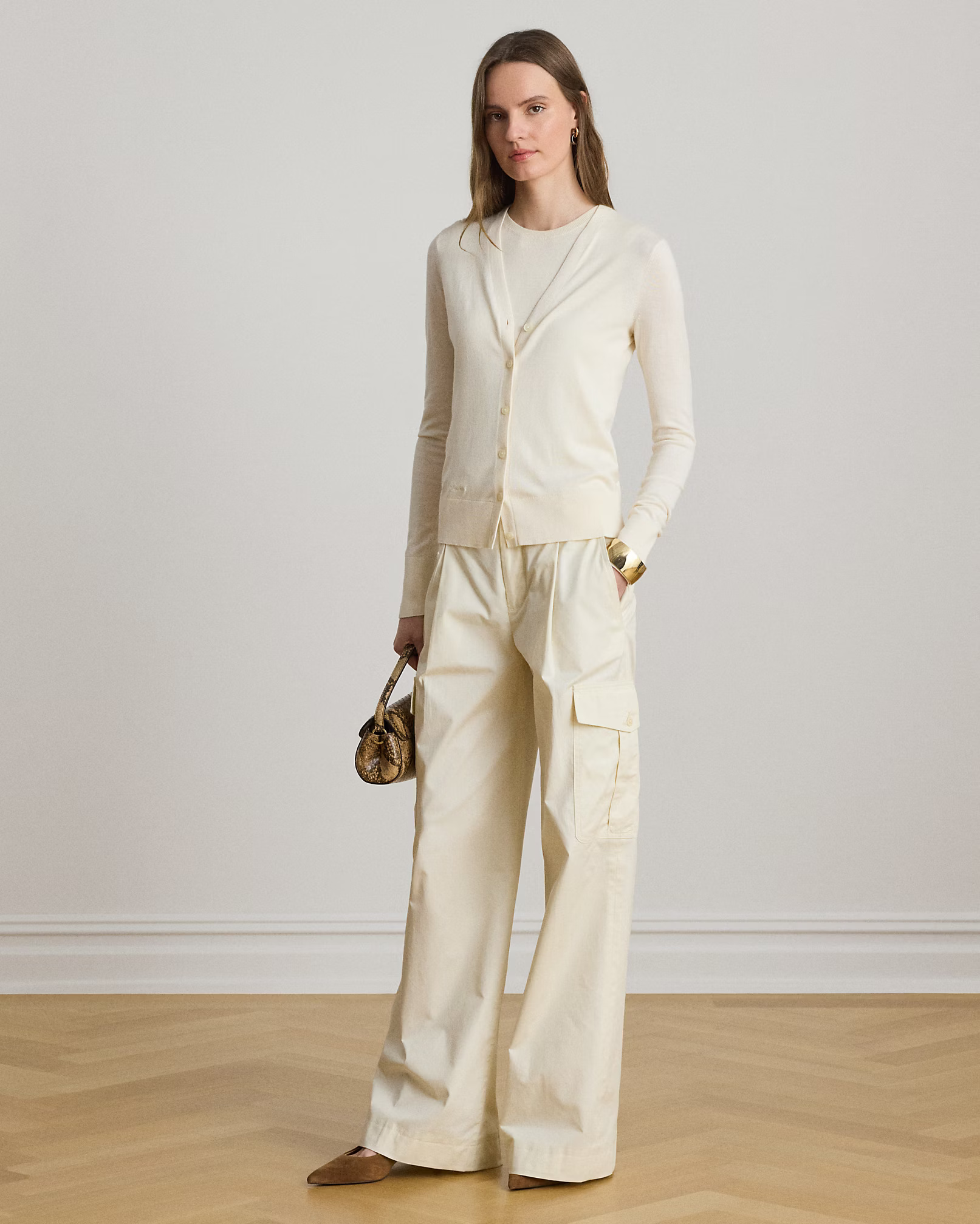 LAUREN RALPH LAUREN - Cotton-Modal V-Neck Cardigan