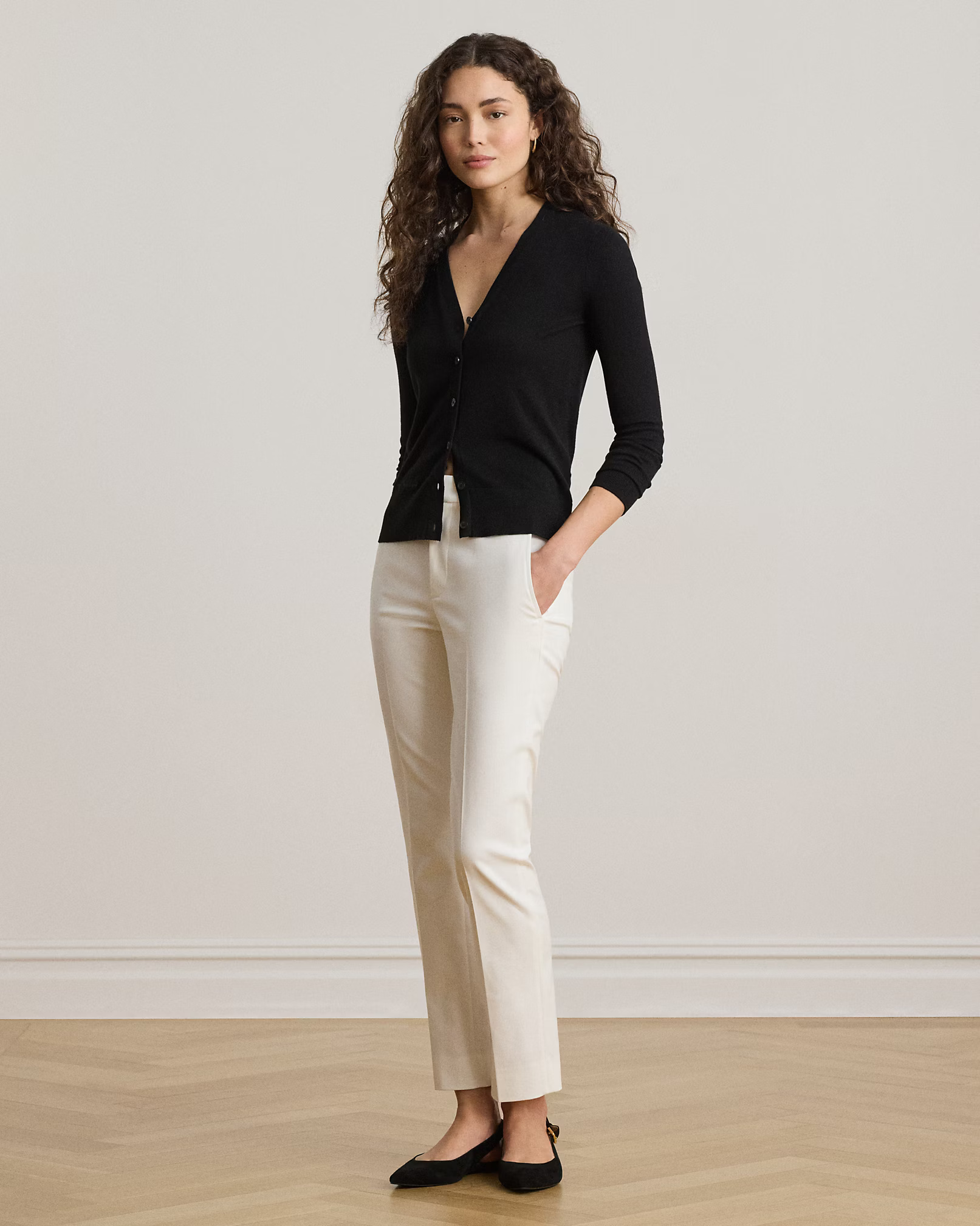 LAUREN RALPH LAUREN - Cotton-Modal V-Neck Cardigan