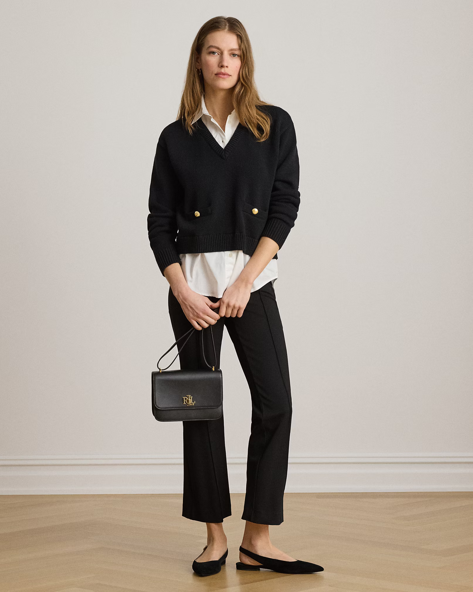 LAUREN RALPH LAUREN - Combed Cotton Sweater Pullover