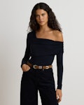 Jersey Asymmetrical One-Shoulder Top