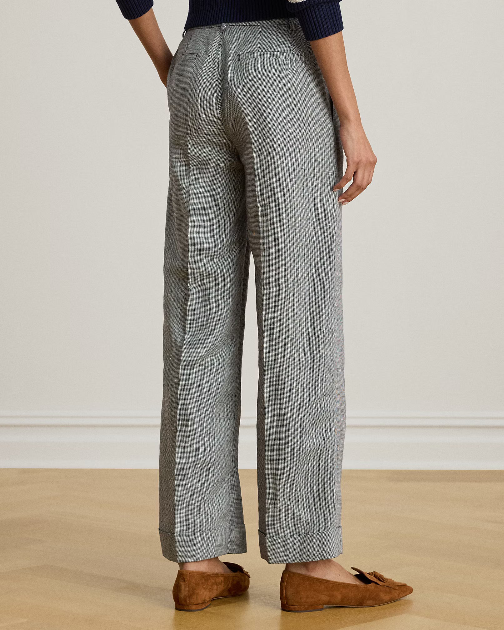 LAUREN RALPH LAUREN - Linen Cotton Suit Pant