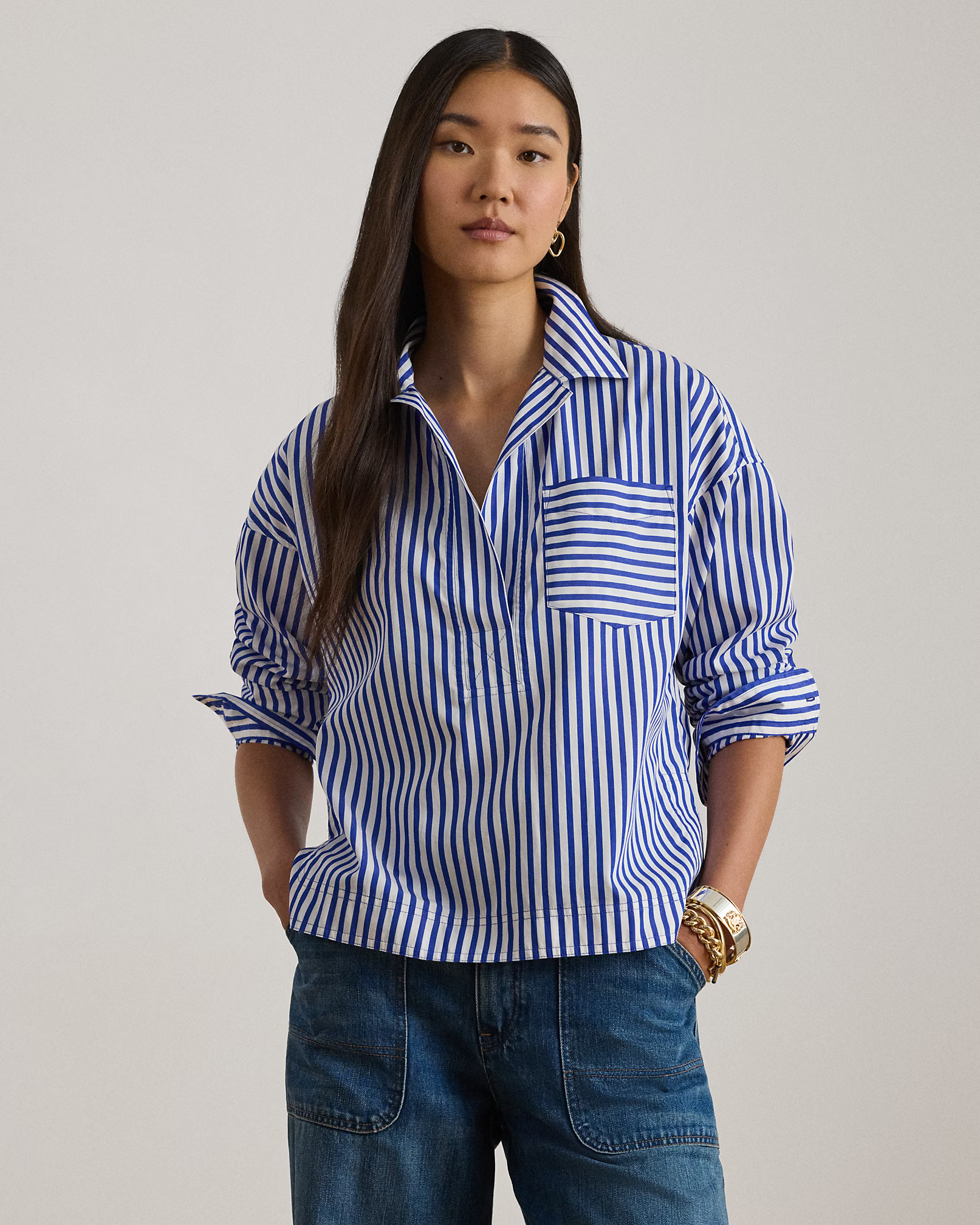 LAUREN RALPH LAUREN - 70s Broadcloth Shirt