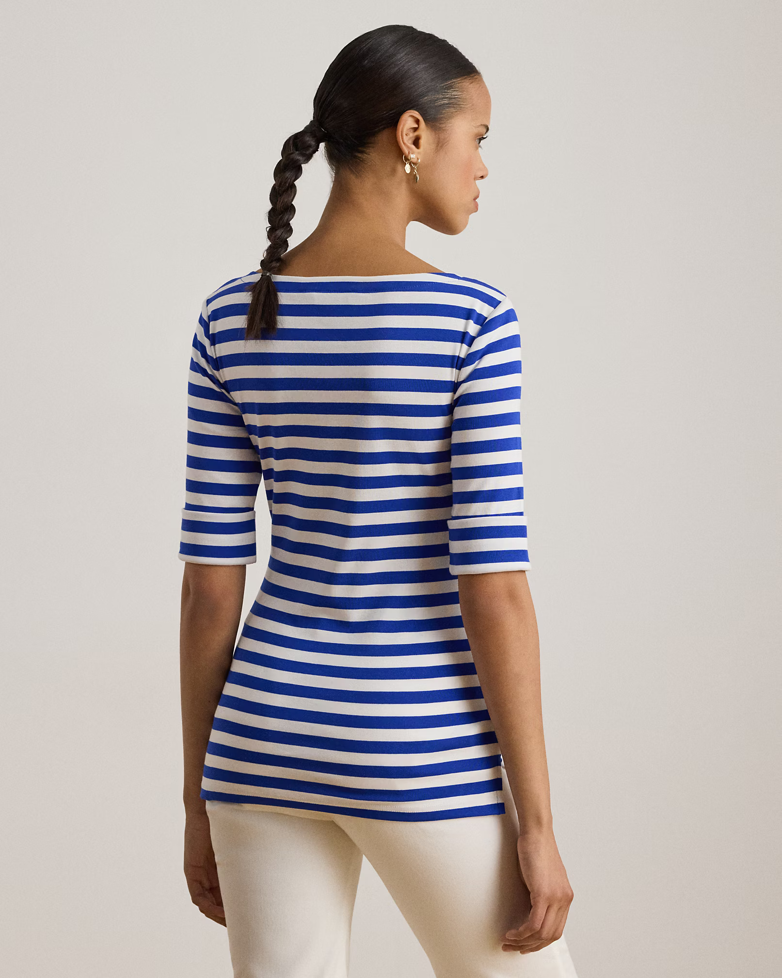 LAUREN RALPH LAUREN - Refined Stretch Rib Knit Top