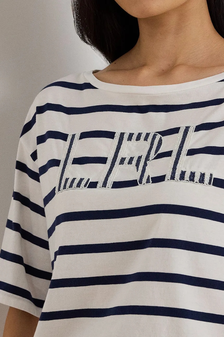 LAUREN RALPH LAUREN - Cotton Jersey Knit Top