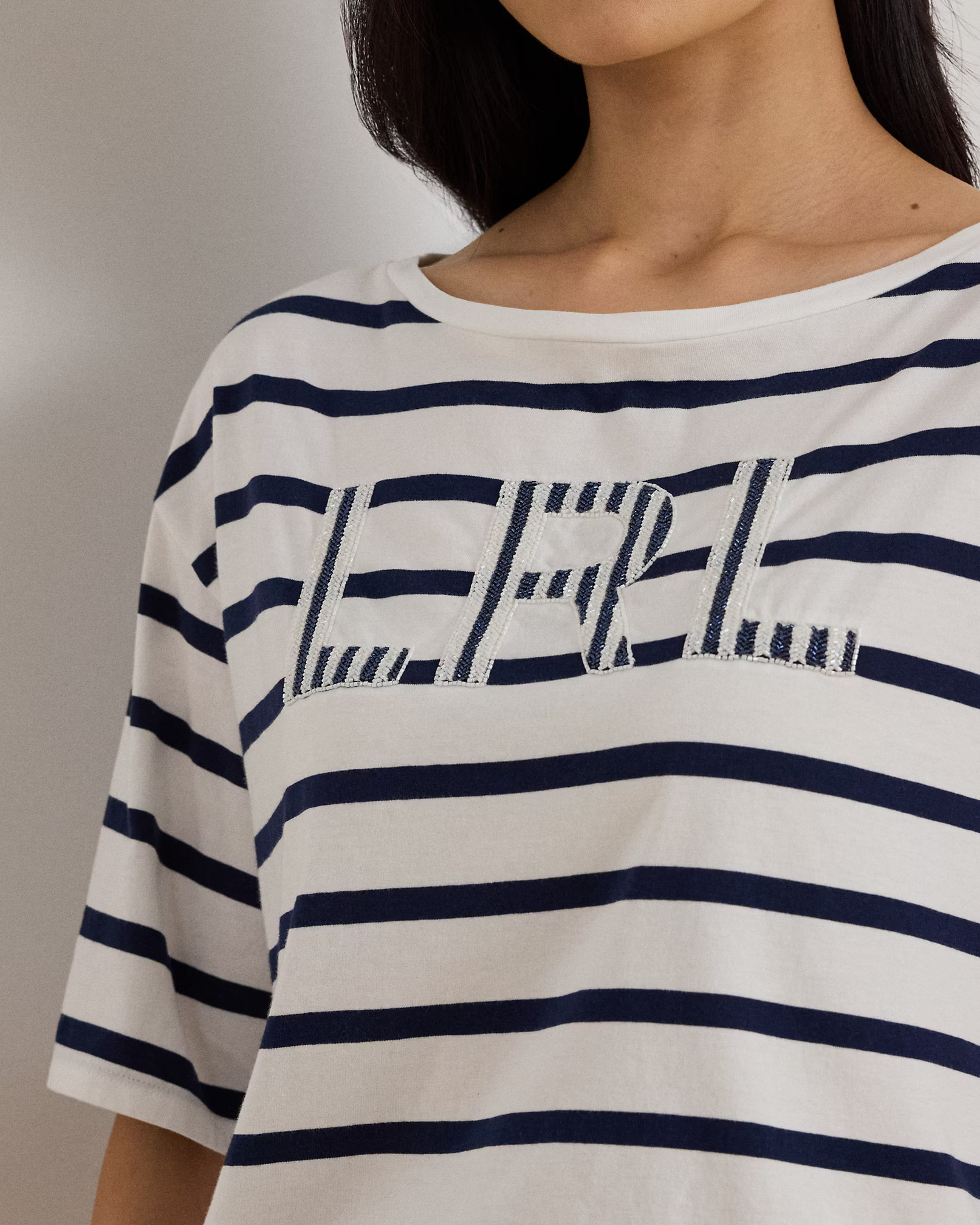 LAUREN RALPH LAUREN - Cotton Jersey Knit Top