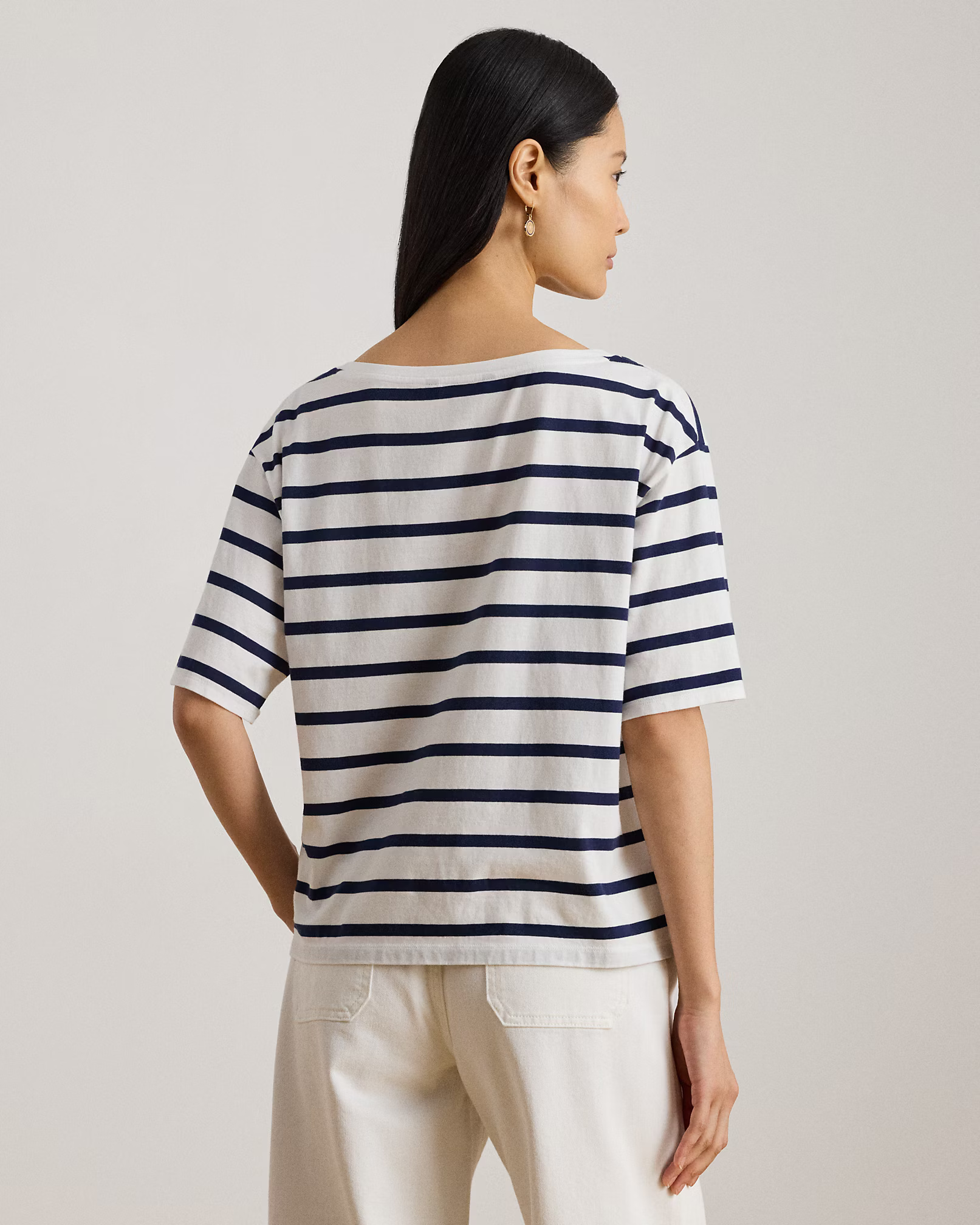 LAUREN RALPH LAUREN - Cotton Jersey Knit Top
