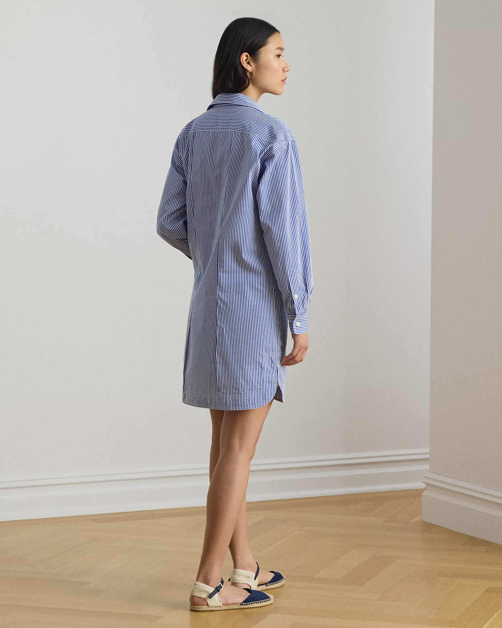LAUREN RALPH LAUREN - Striped Cotton Broadcloth Shirtdress