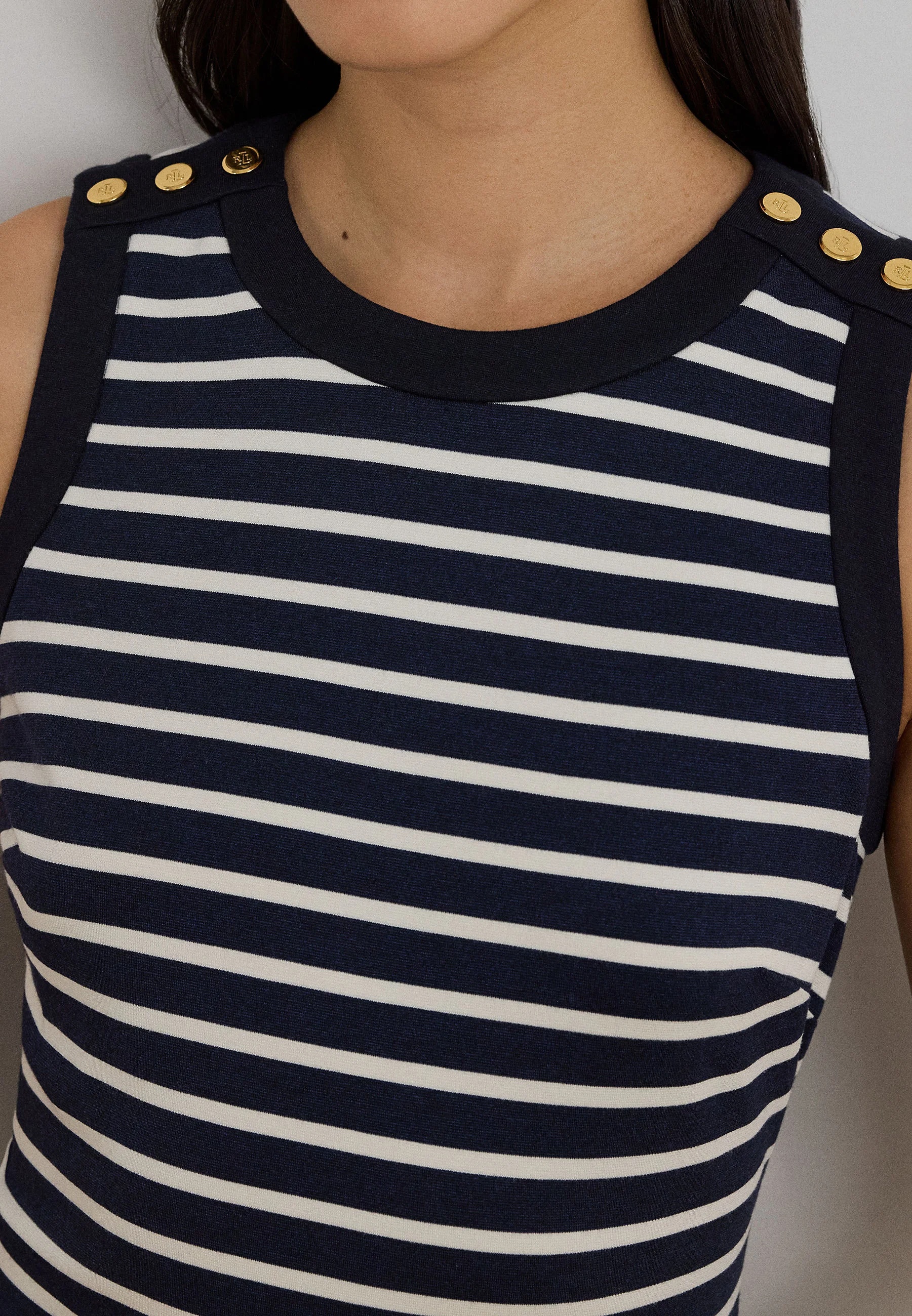 LAUREN RALPH LAUREN - Striped Ponte Knit Dress