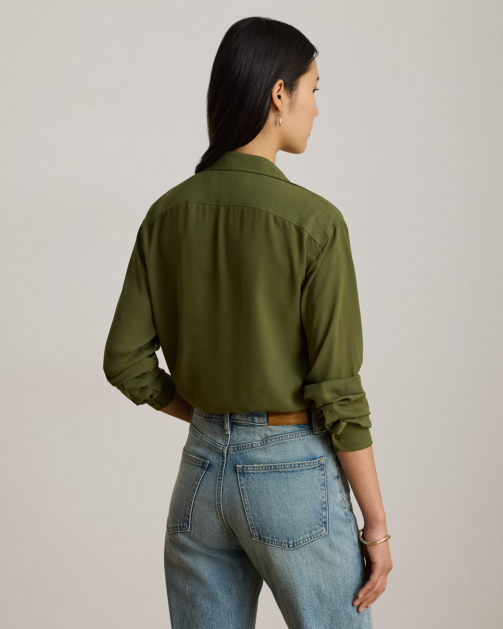 LAUREN RALPH LAUREN - Drapey Poly Shirt